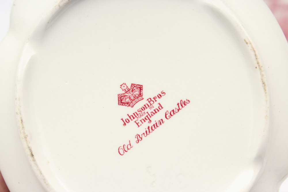 Vintage Johnson Brothers "Old British Castles" Pink Dinnerware