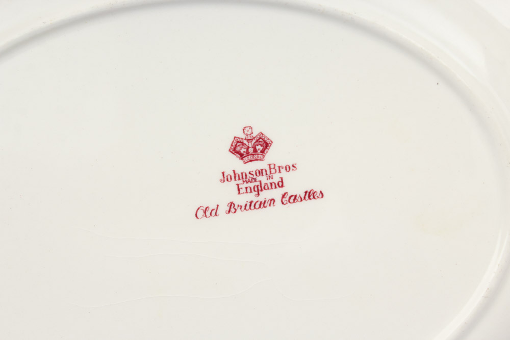 Vintage Johnson Brothers "Old British Castles" Pink Dinnerware