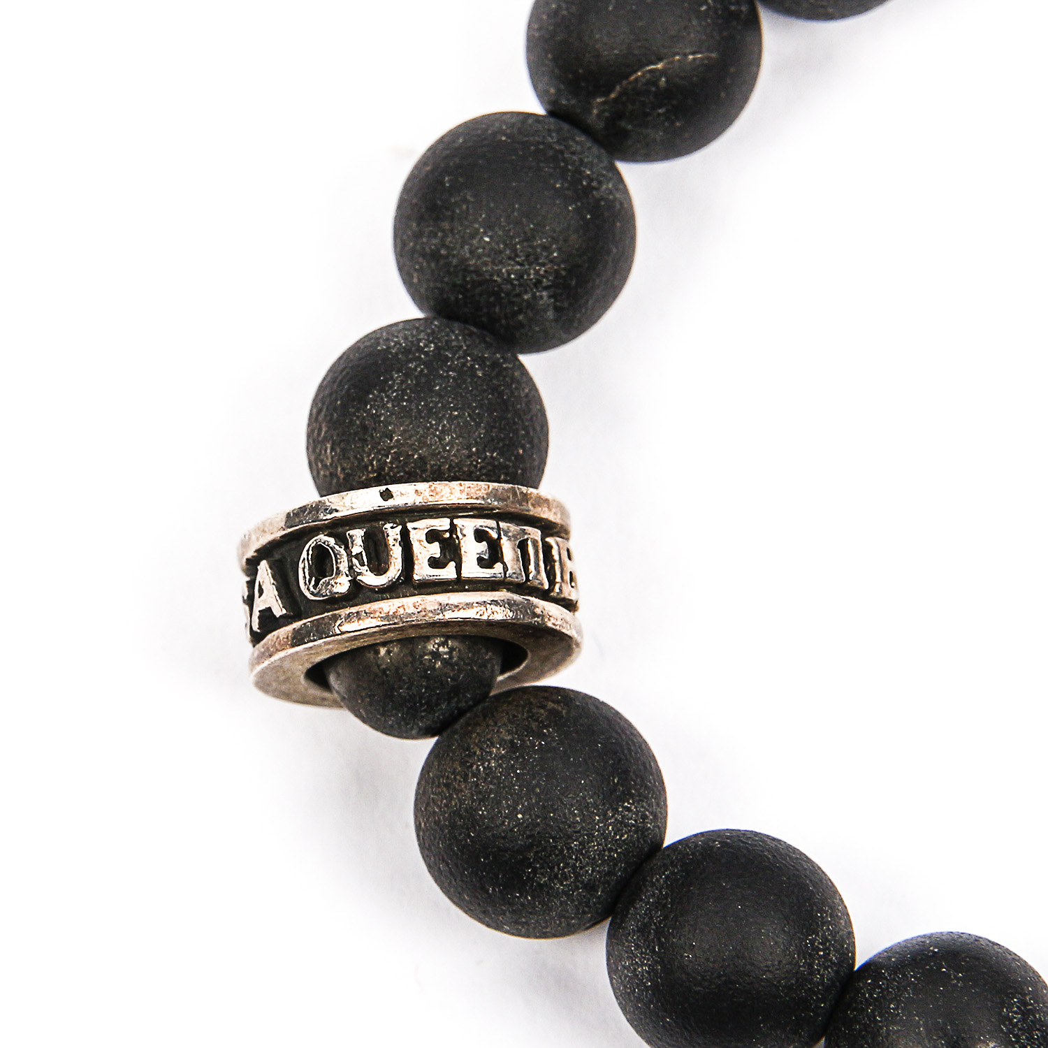 Queen Baby Sterling Silver and Onyx Stretch Bracelet