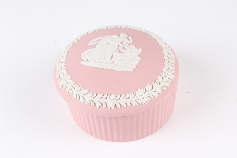 Wedgwood Trinket Box With Two Dancer Figurines