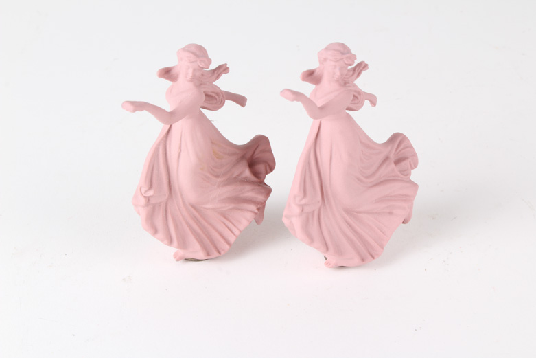 Wedgwood Trinket Box With Two Dancer Figurines