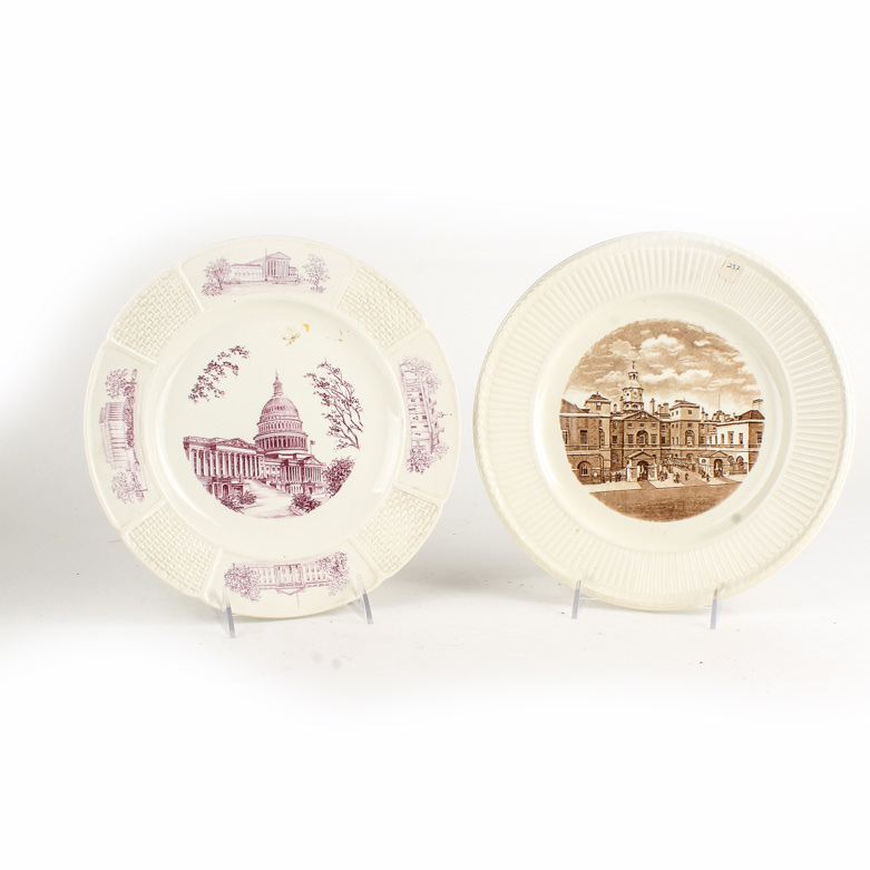 Two Wedgwood Ceramic Plates