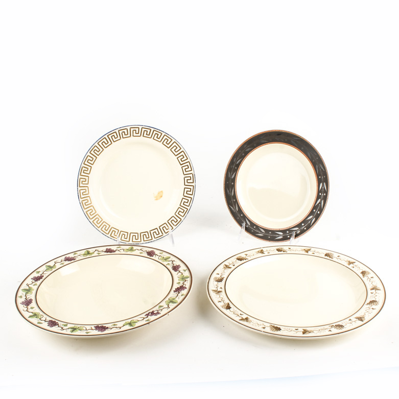 Four Vintage Wedgwood Ceramic Plates