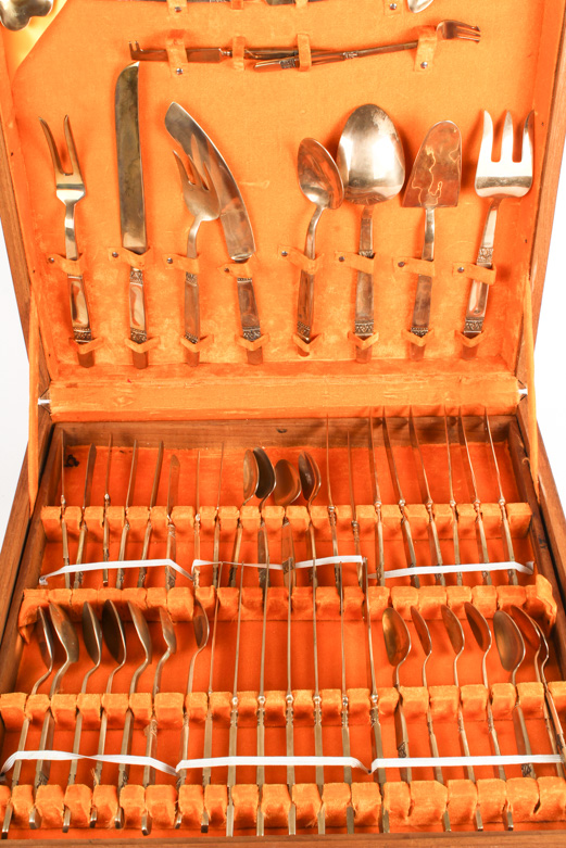 Mid-Century Flatware Set by Gold Field From Thailand