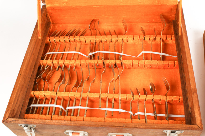 Mid-Century Flatware Set by Gold Field From Thailand