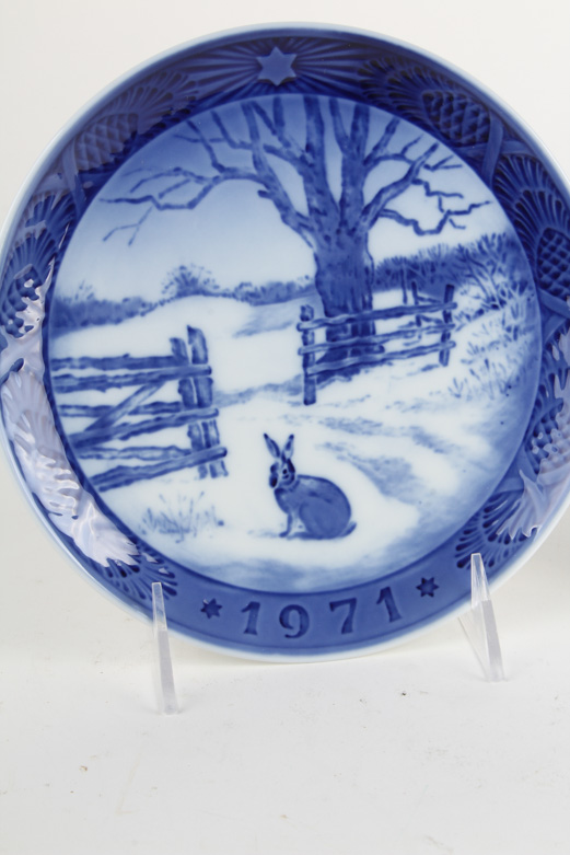 Two Royal Copenhagen China Plates