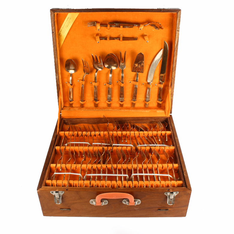 Vintage Mid-Century Flatware Set by Gold Field