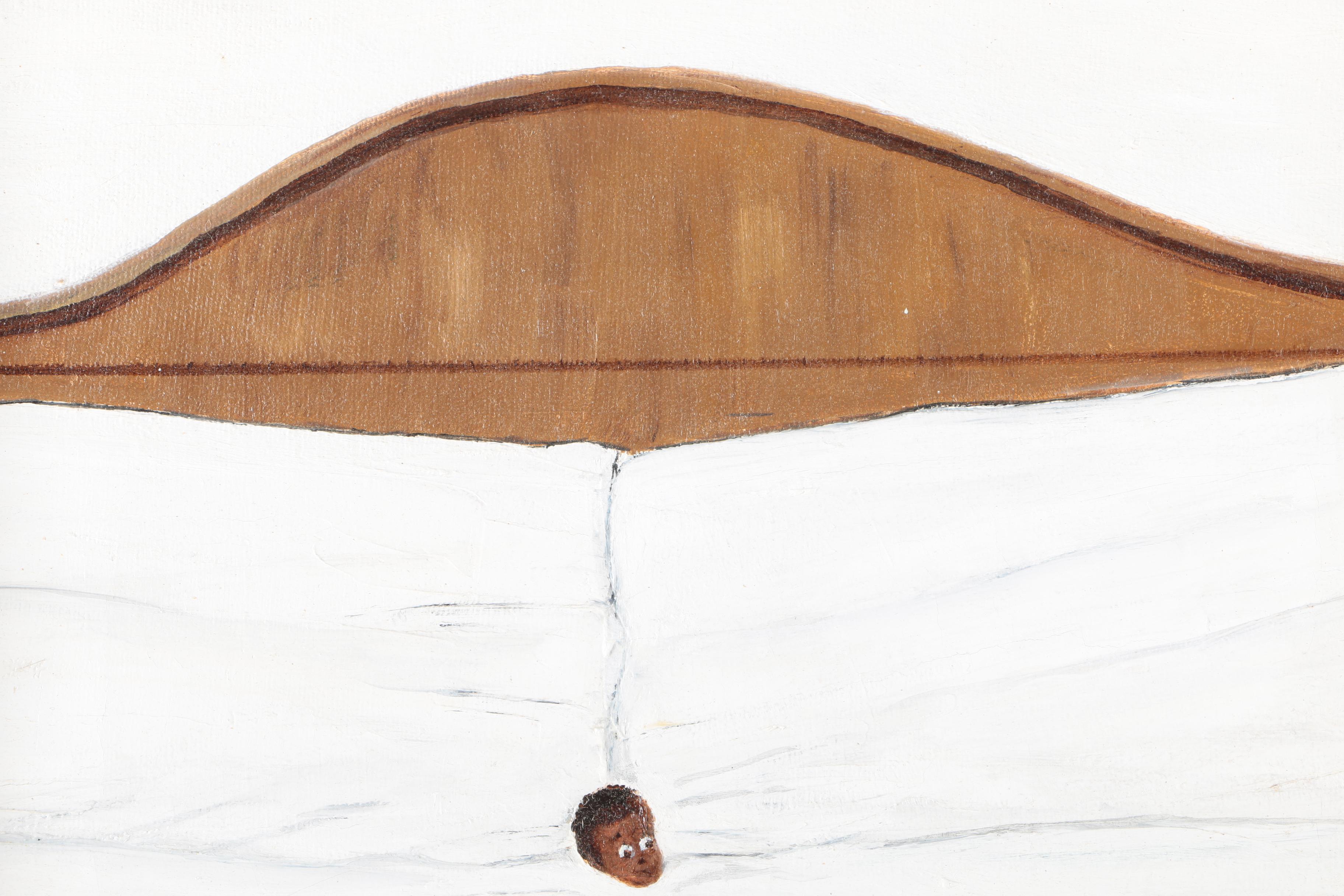 Mother Weme Caster Oil on Canvas "Alone - at Last"