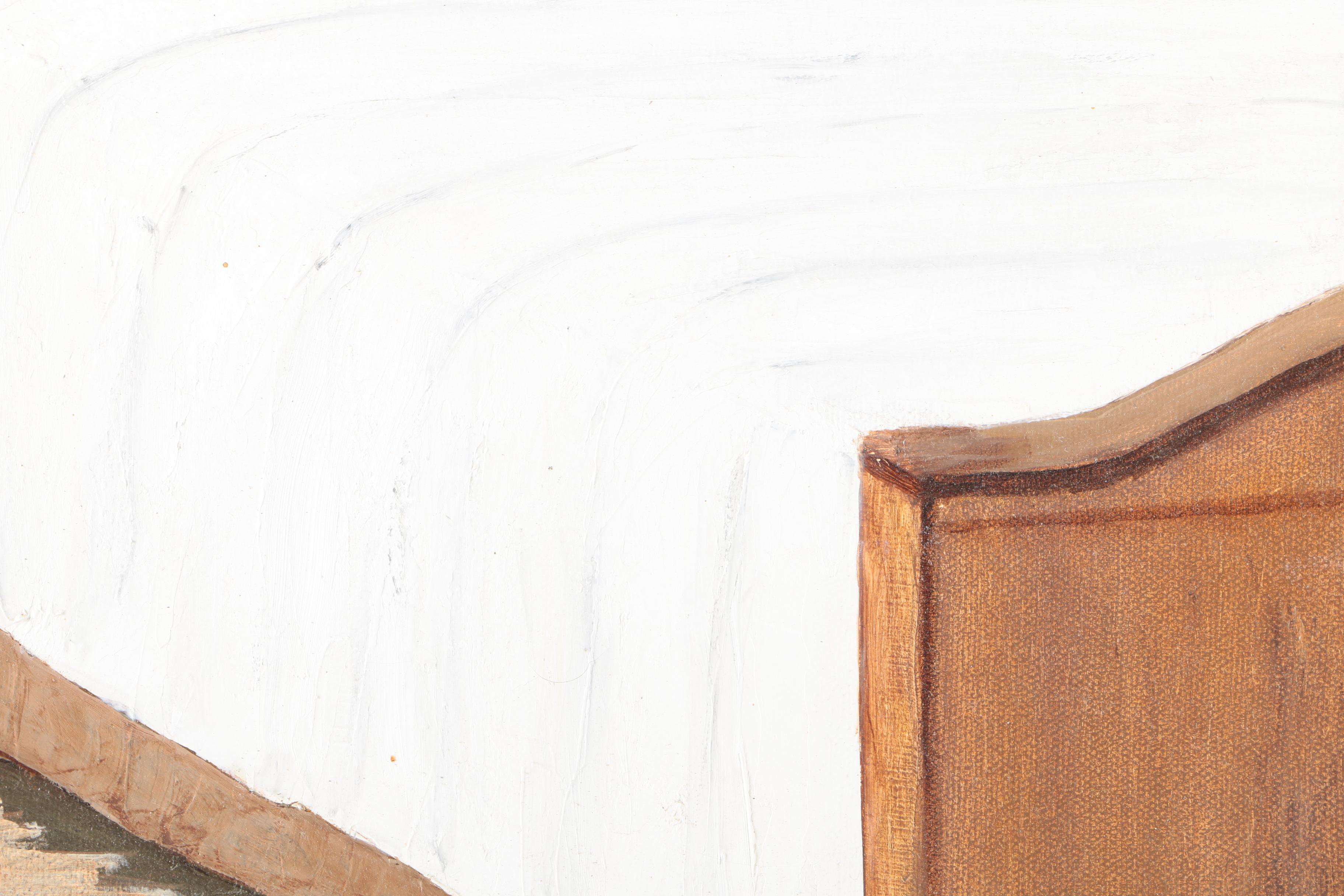 Mother Weme Caster Oil on Canvas "Alone - at Last"