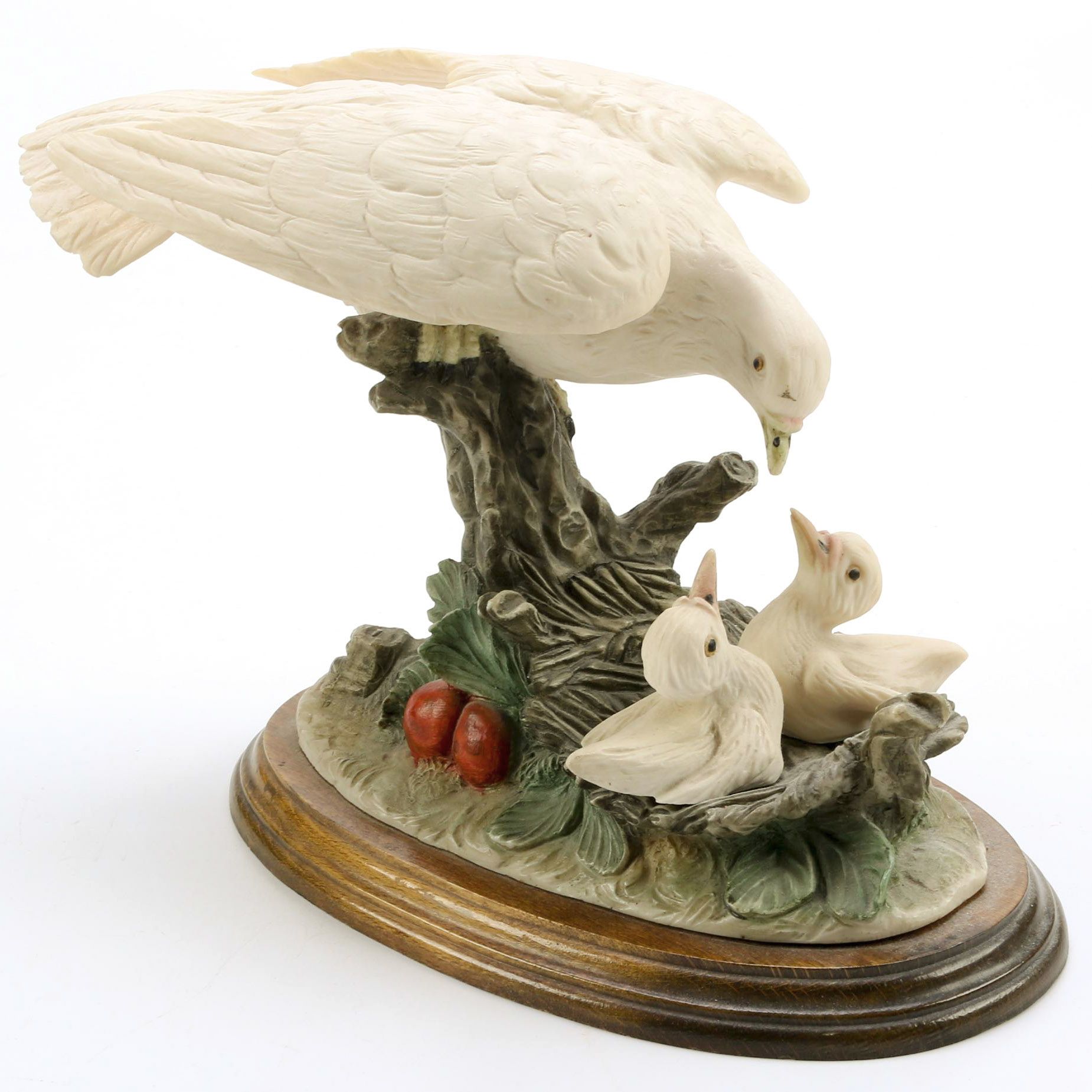 Dove With Hatchlings Figurine