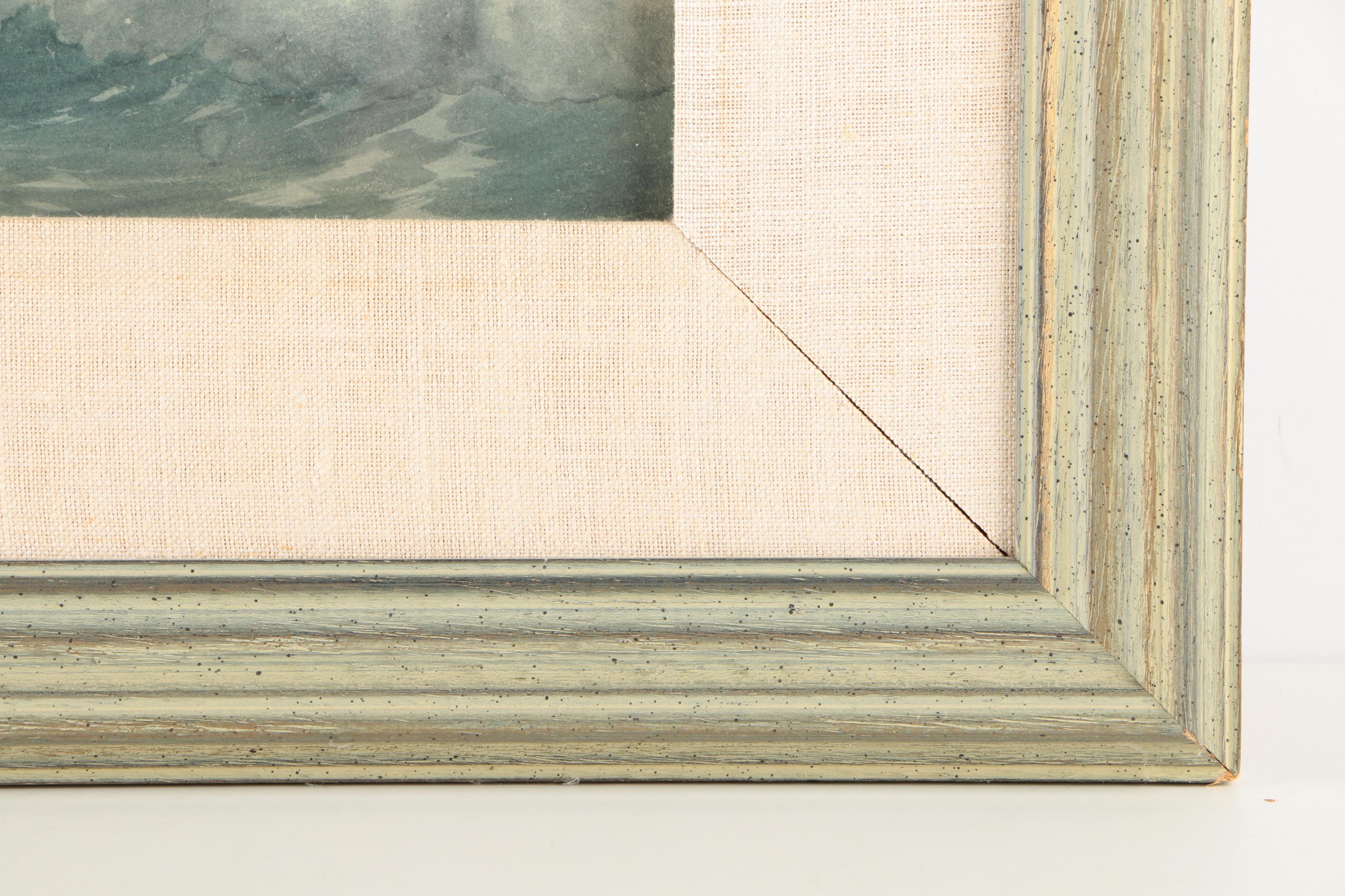 George Howell Gay Watercolor Seascape