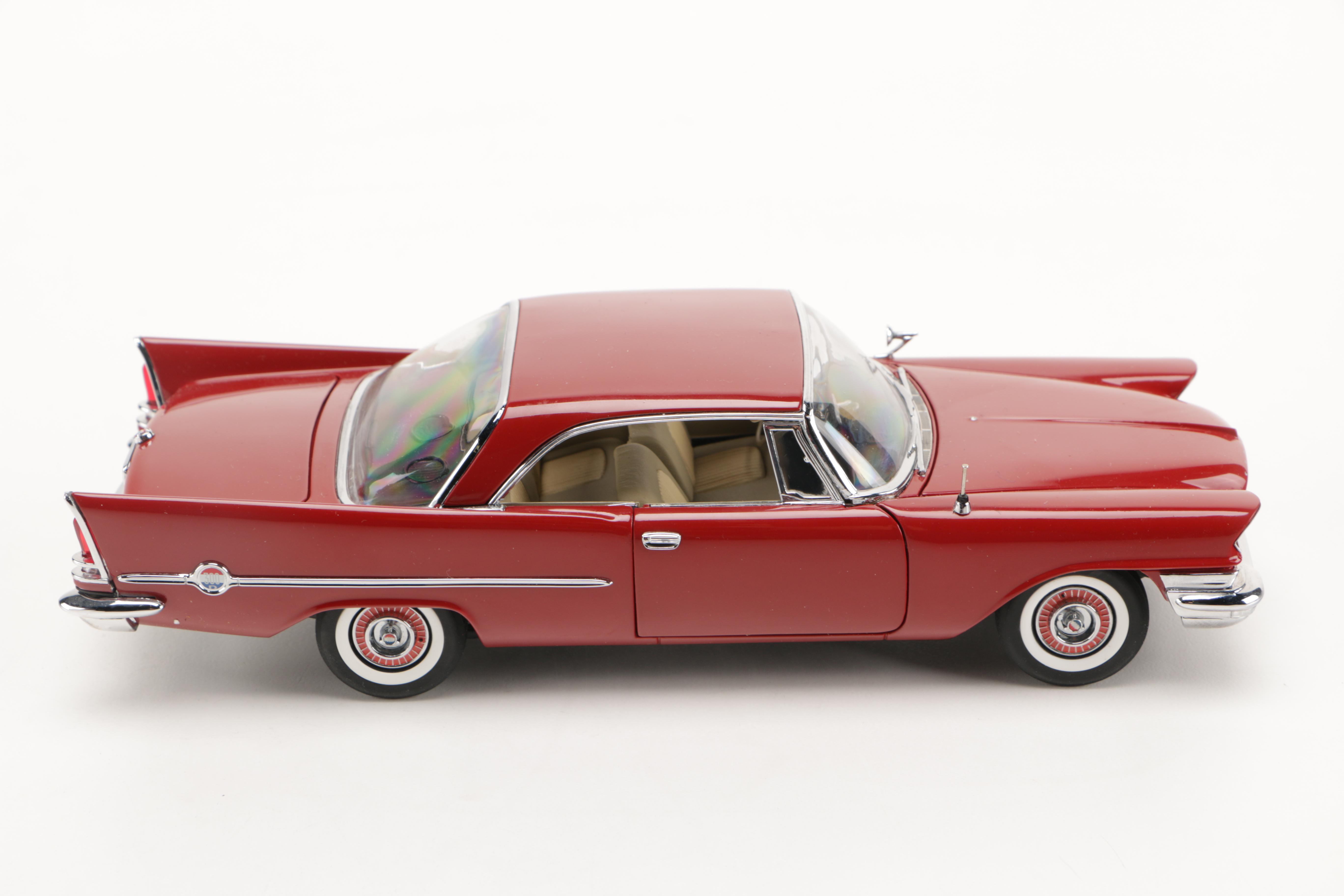 Danbury Mint 1958 Chrysler 300D and 1956 Chrysler 300B Die-Cast Replica Cars