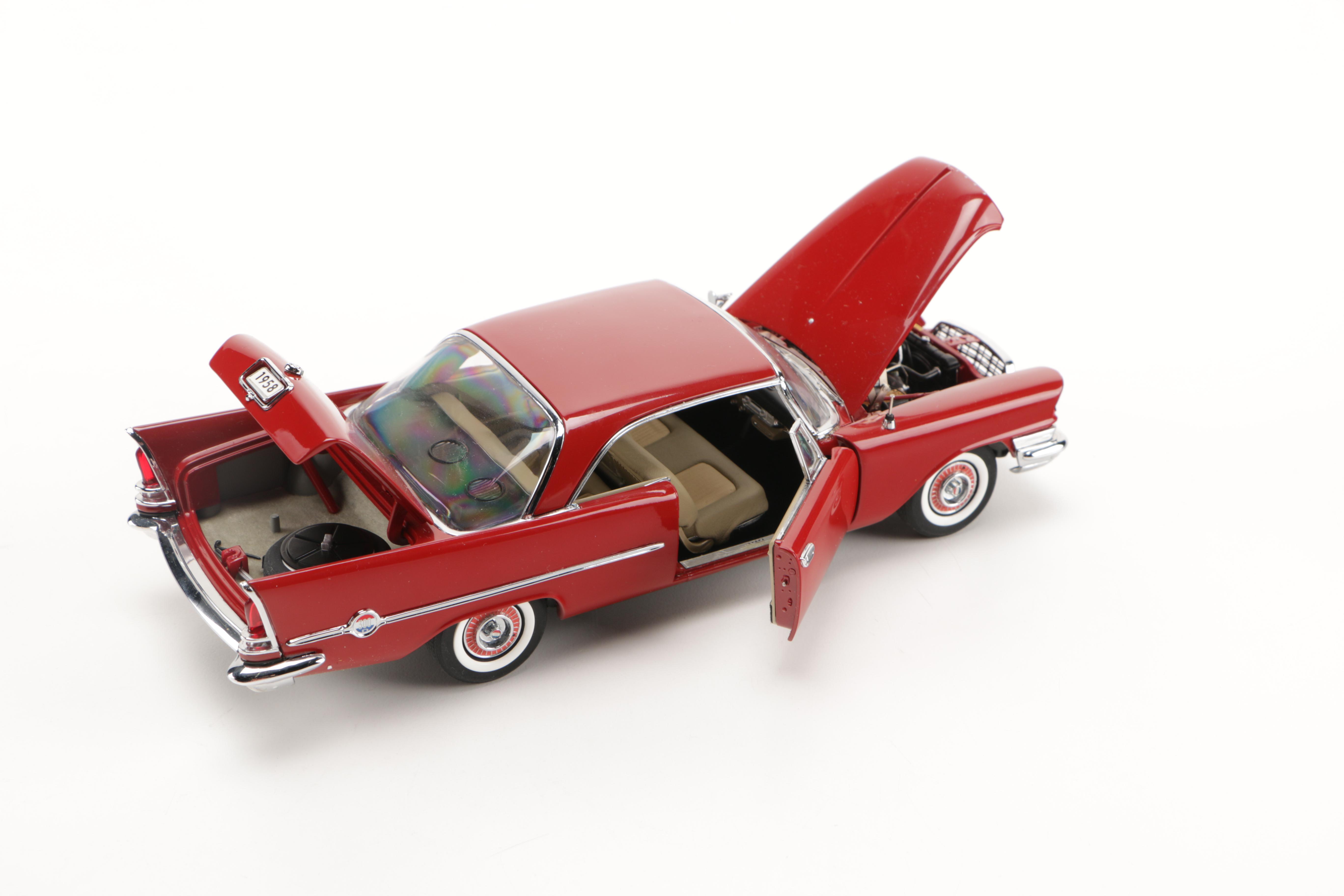 Danbury Mint 1958 Chrysler 300D and 1956 Chrysler 300B Die-Cast Replica Cars