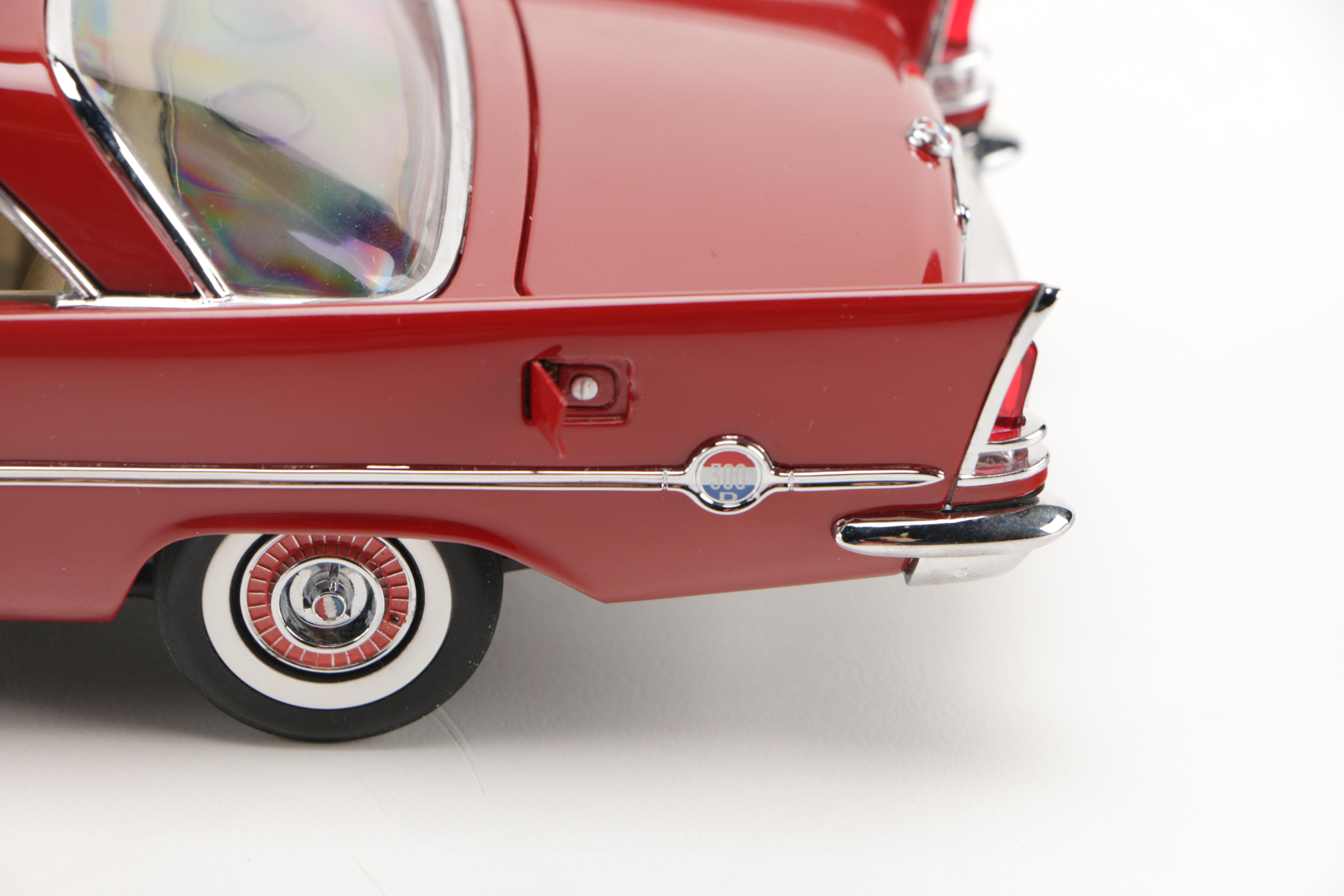 Danbury Mint 1958 Chrysler 300D and 1956 Chrysler 300B Die-Cast Replica Cars