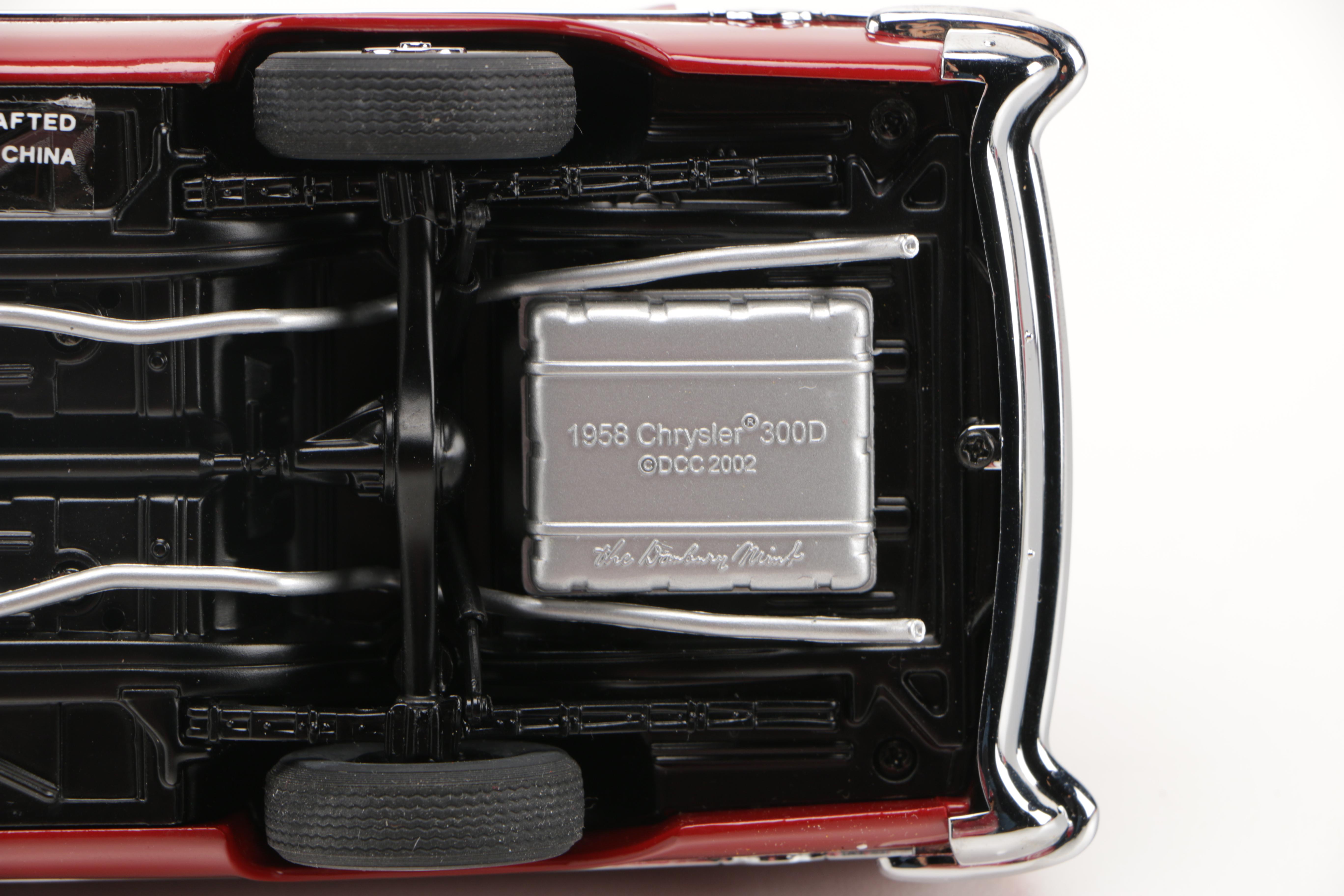 Danbury Mint 1958 Chrysler 300D and 1956 Chrysler 300B Die-Cast Replica Cars