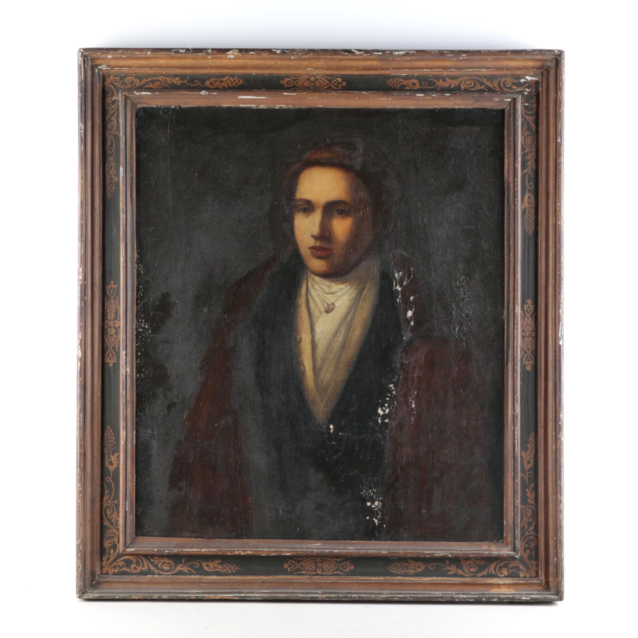 Oil Painting on Canvas Portrait of a Young Man