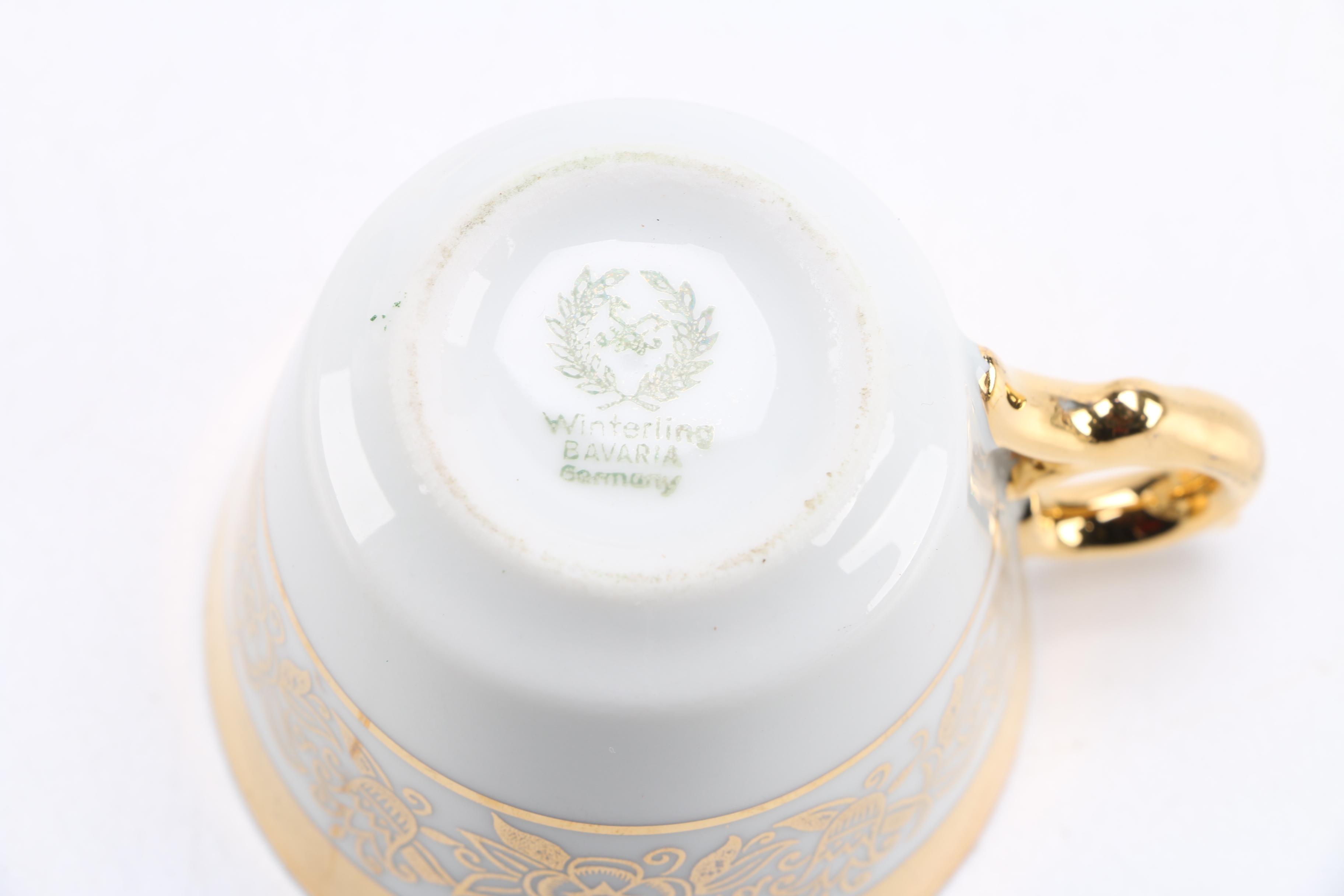 Assorted Teacups and Saucers From Bavaria