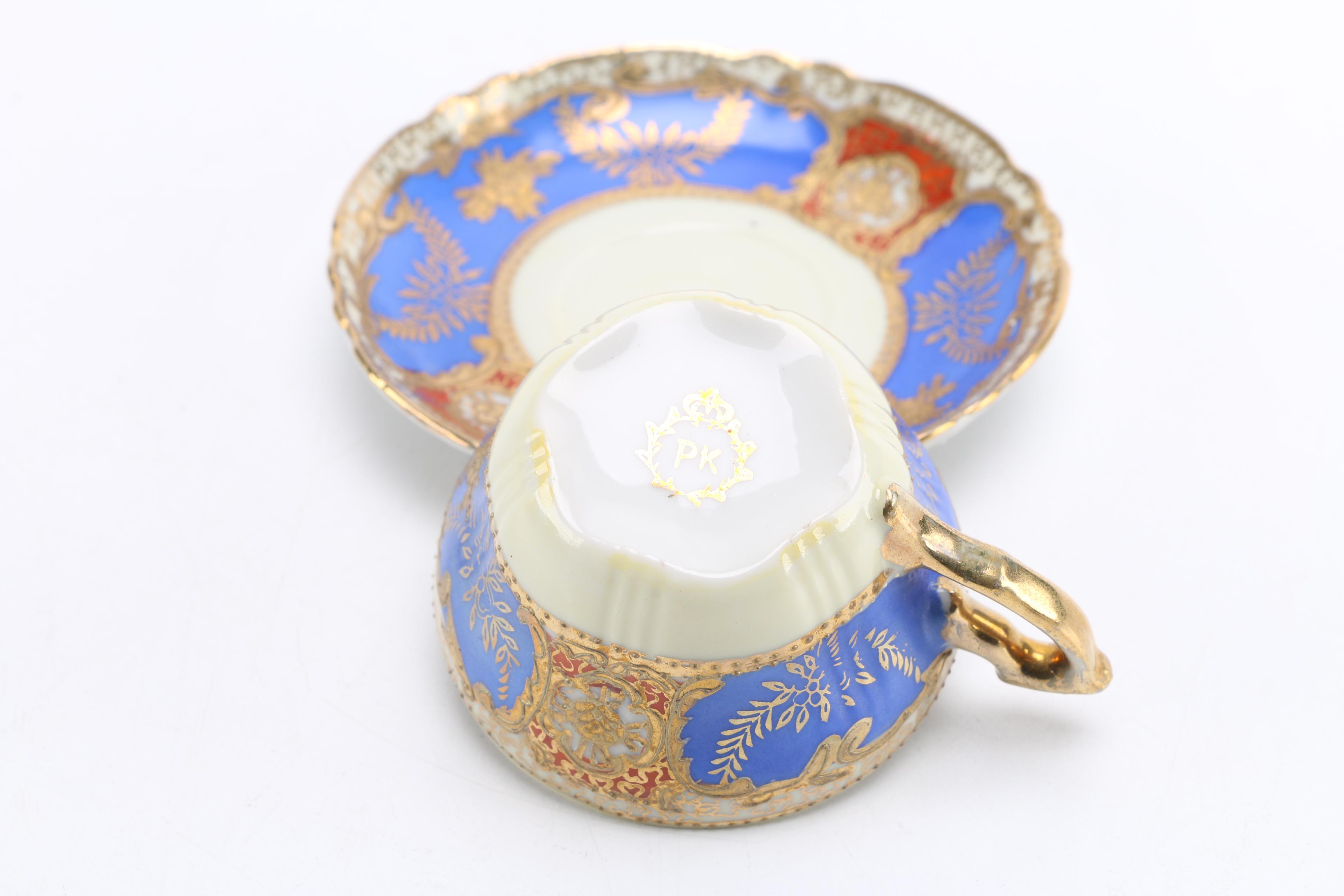 Assorted Teacups and Saucers From Bavaria