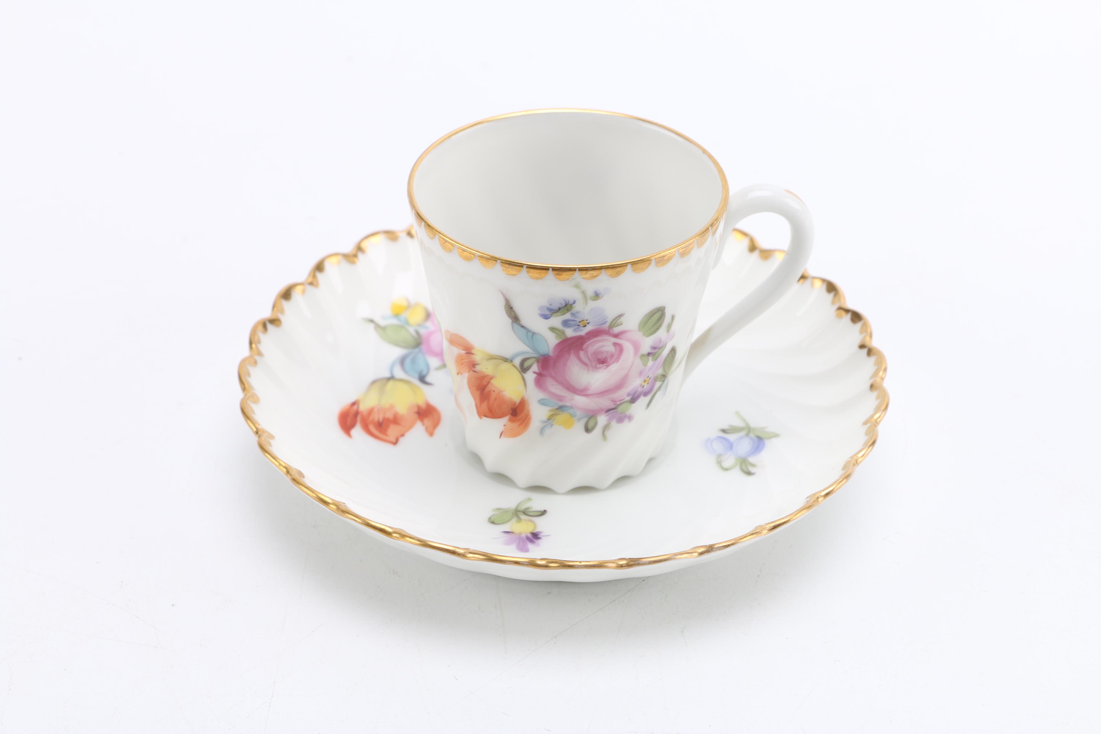 Assorted Teacups and Saucers From Bavaria