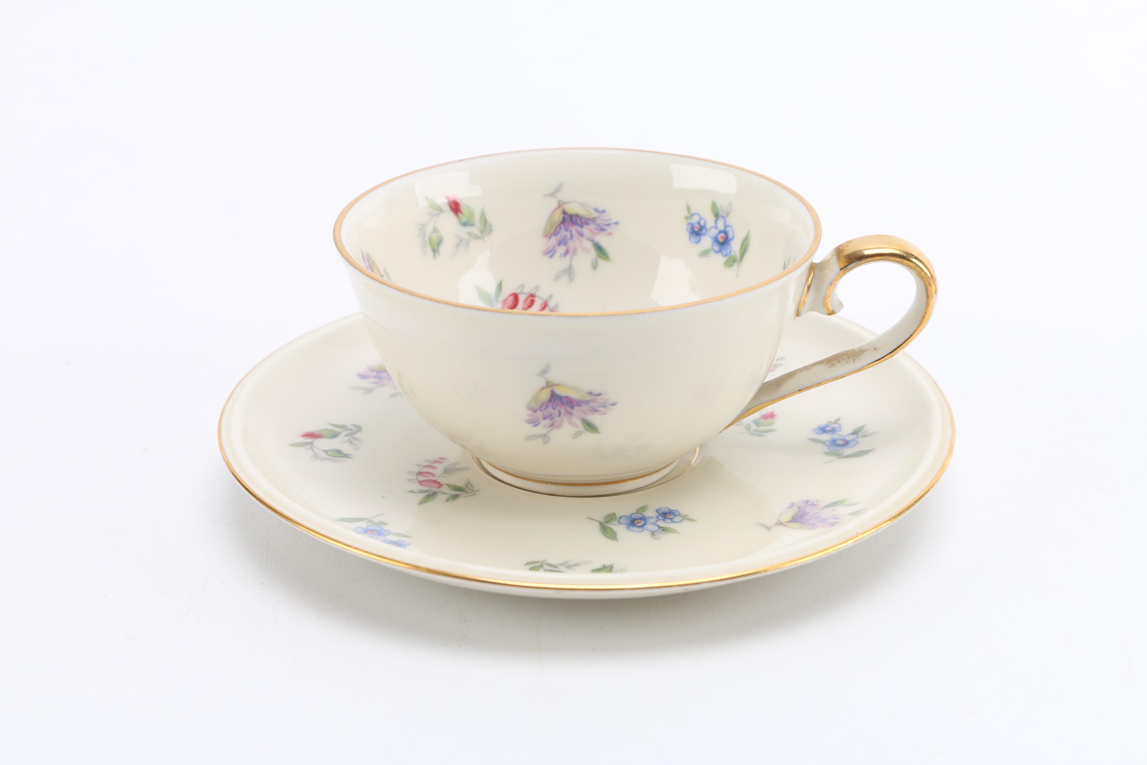 Assorted Teacups and Saucers From Bavaria