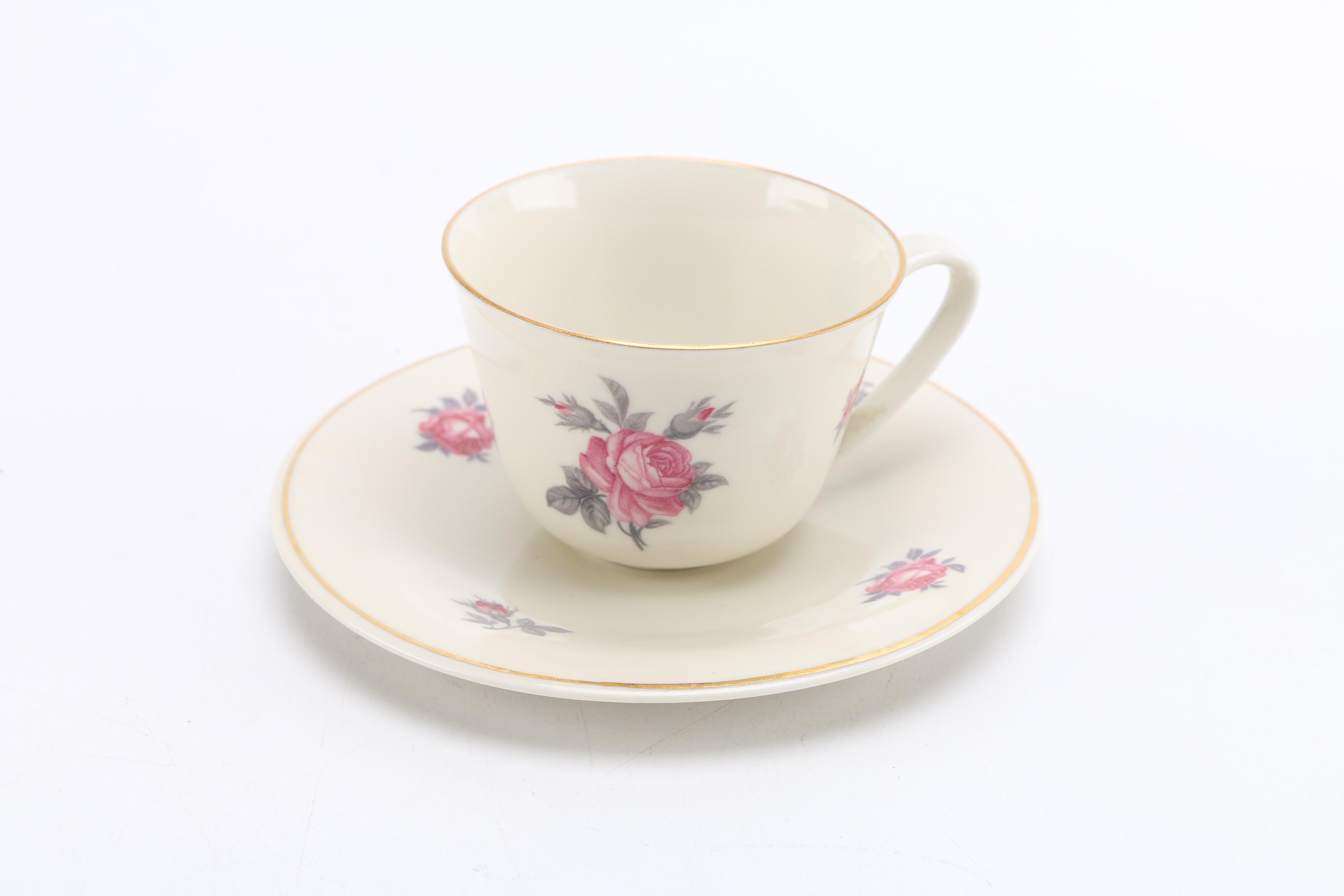 Assorted Teacups and Saucers From Bavaria