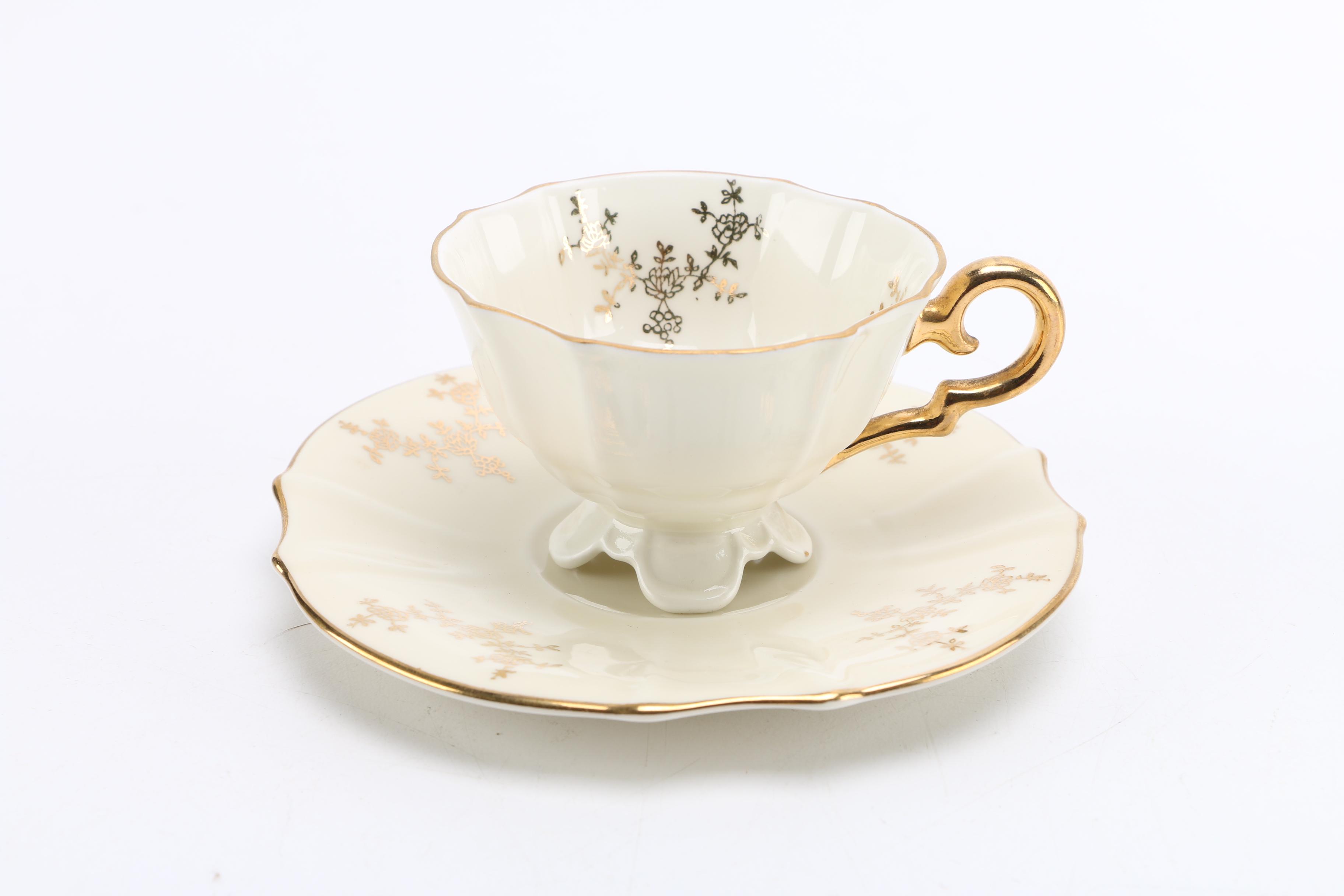 Assorted Teacups and Saucers From Bavaria