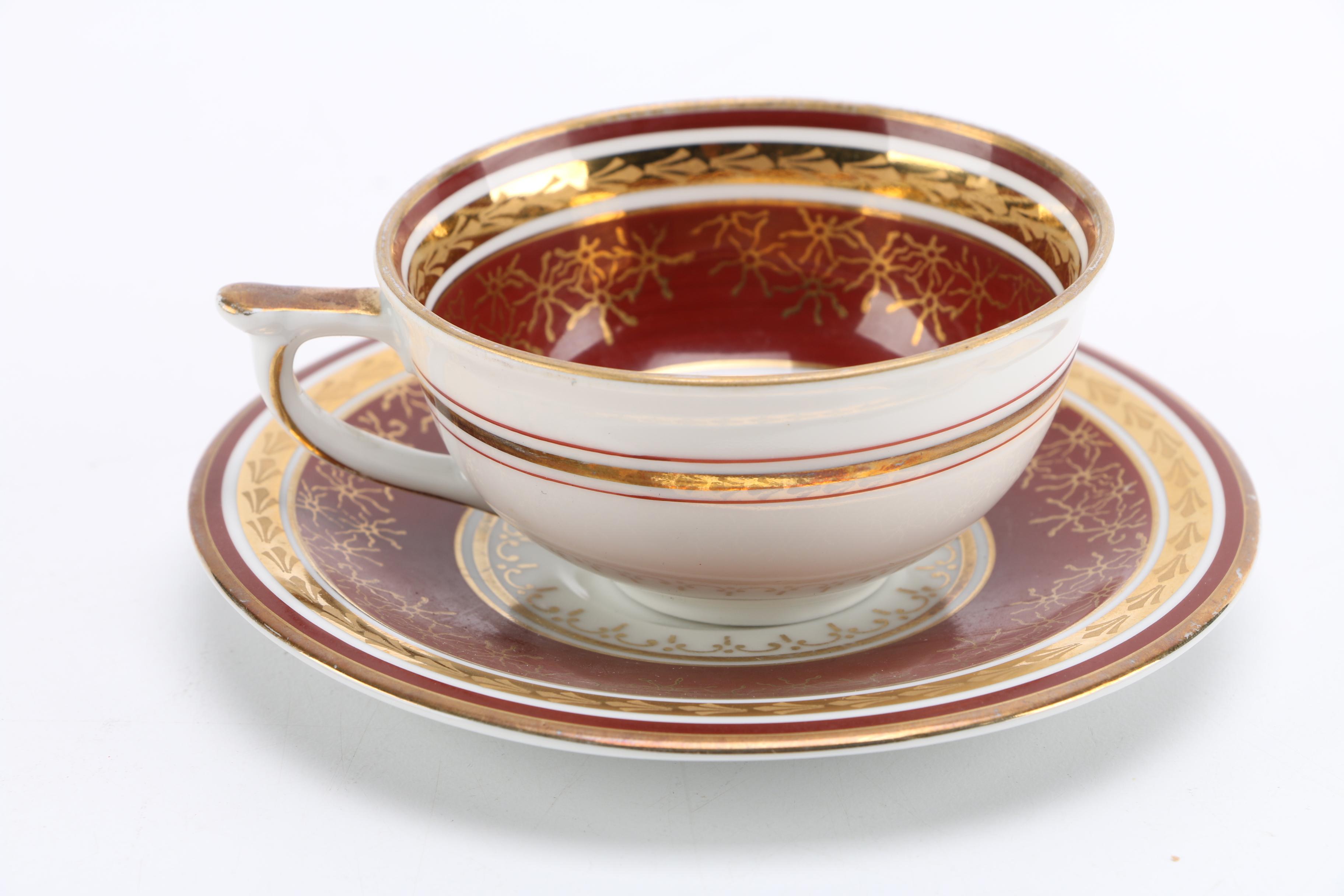 Assorted Teacups and Saucers From Bavaria