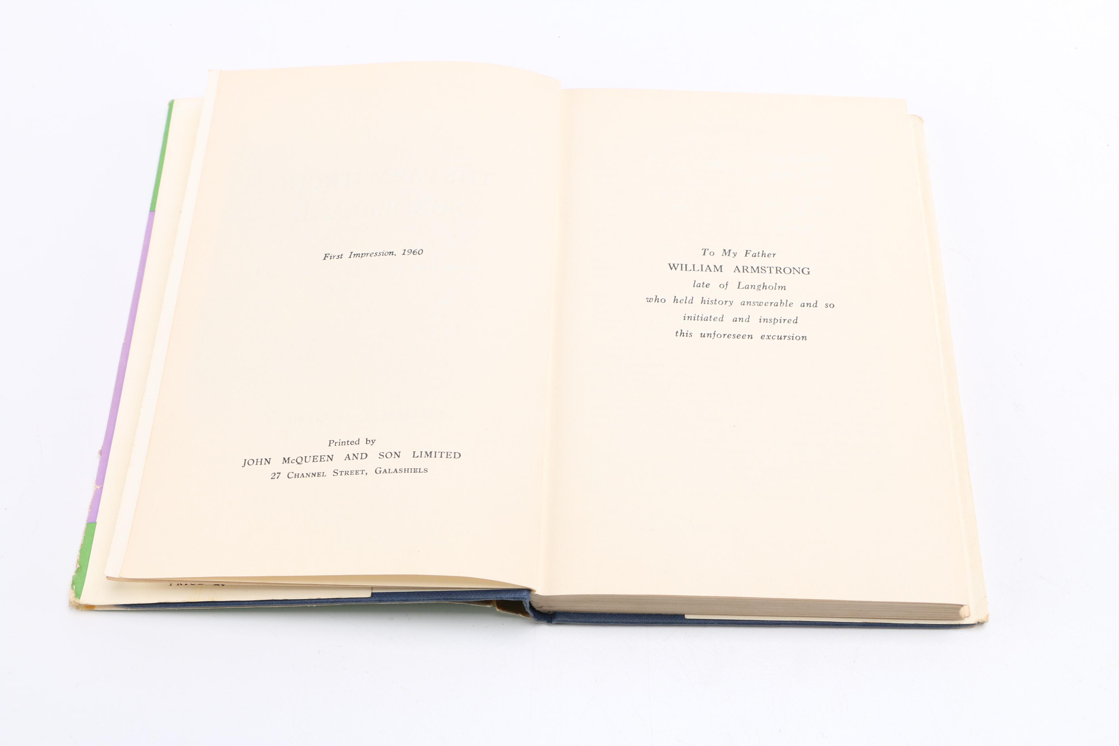 Assortment of Books including First Impression "The Armstrong Borderland" by William A. Armstrong