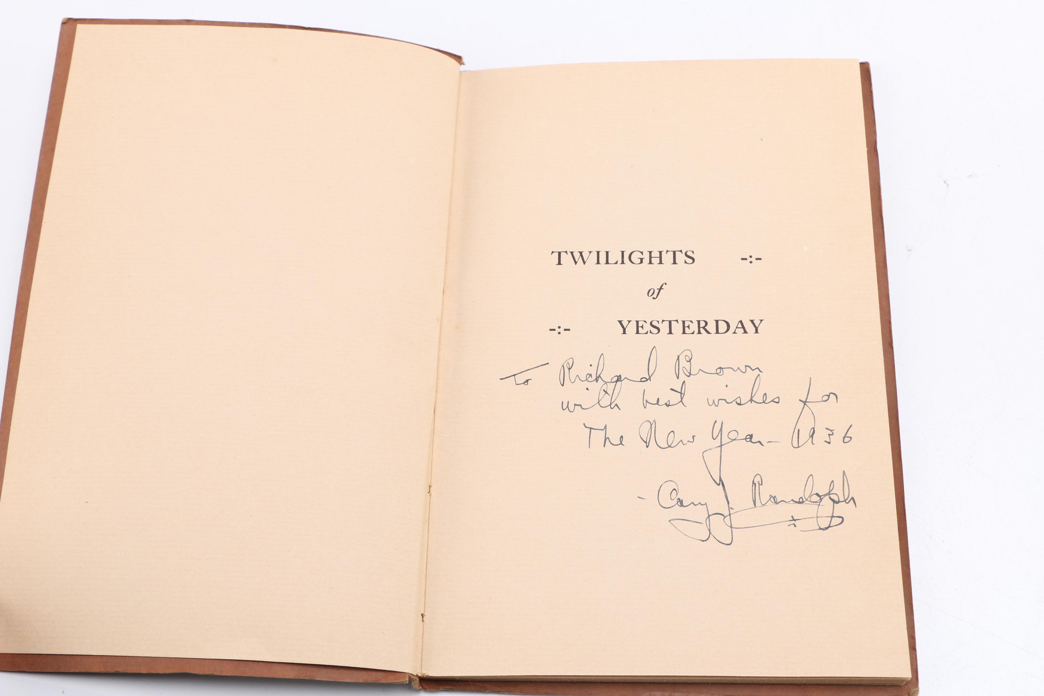 Assortment of Books including First Impression "The Armstrong Borderland" by William A. Armstrong