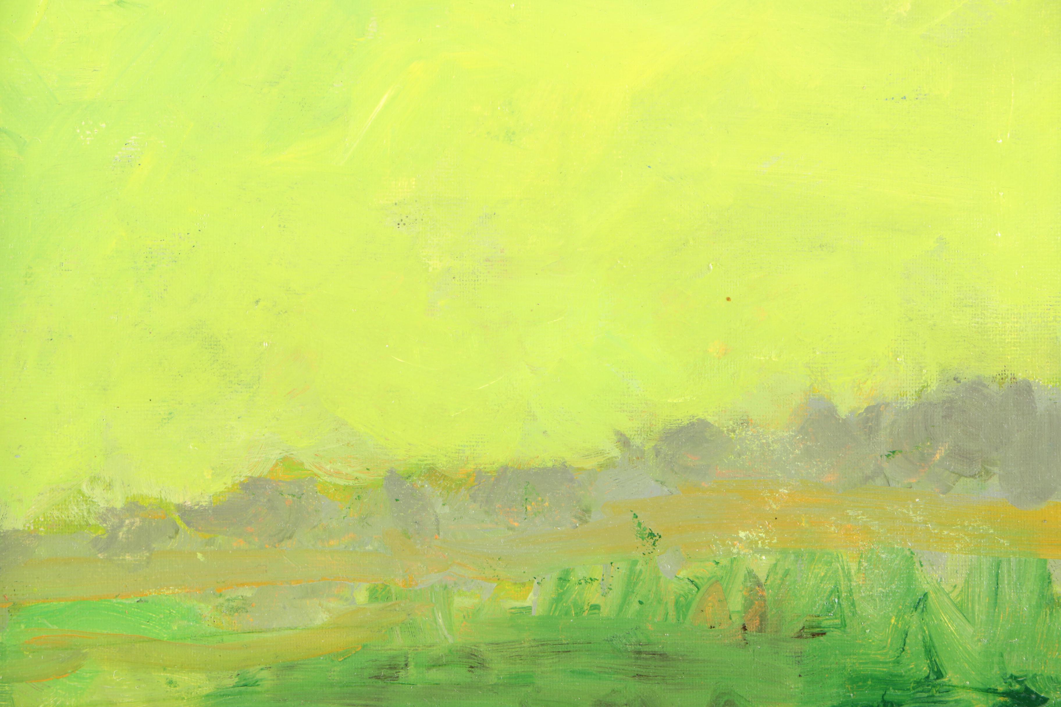 Nancy Cotterill Oil Paintings "Celadon Sky I" and "Celadon Sky II"