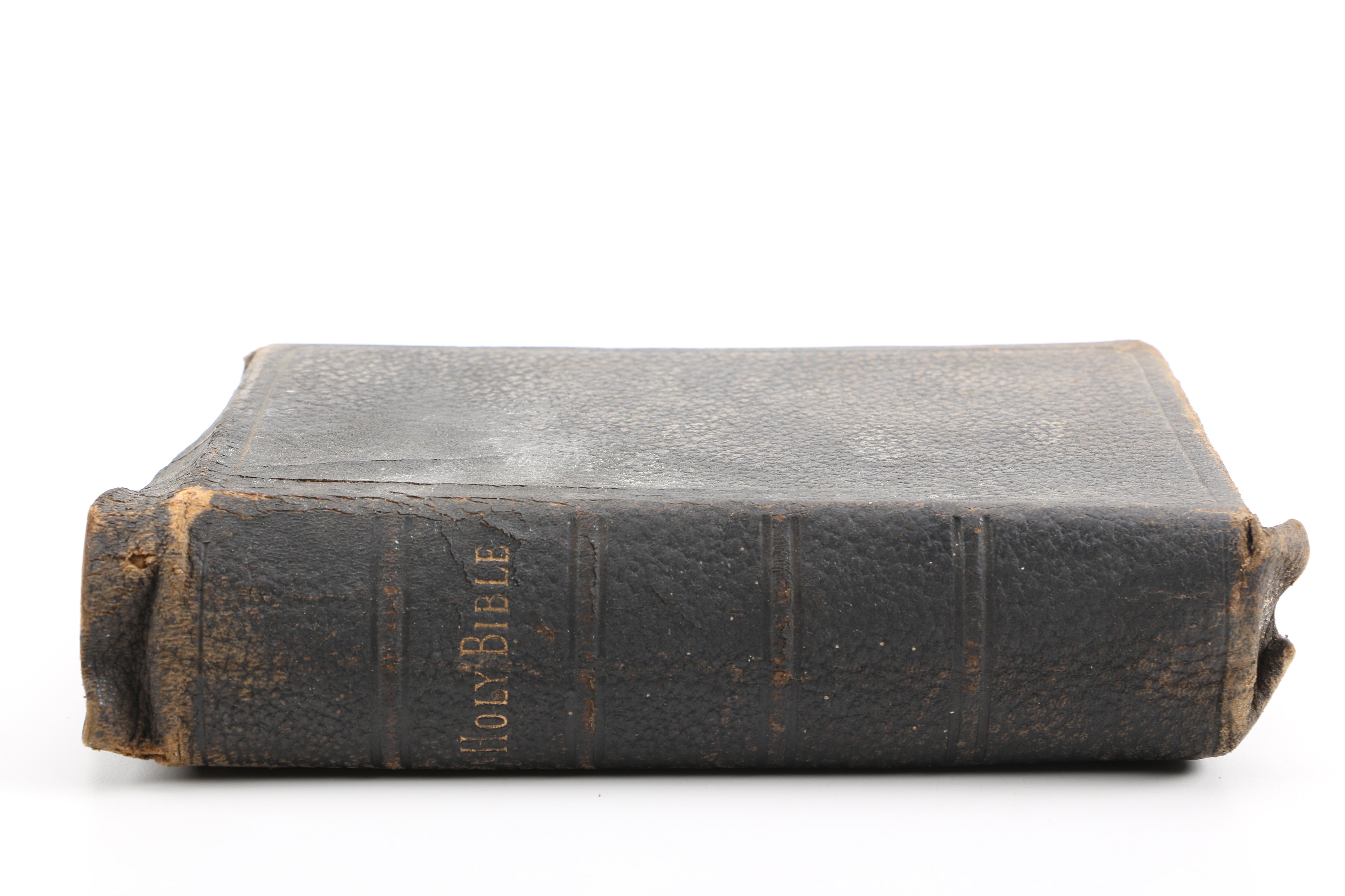 Assortment of Holy Bibles and Religious Poem Books