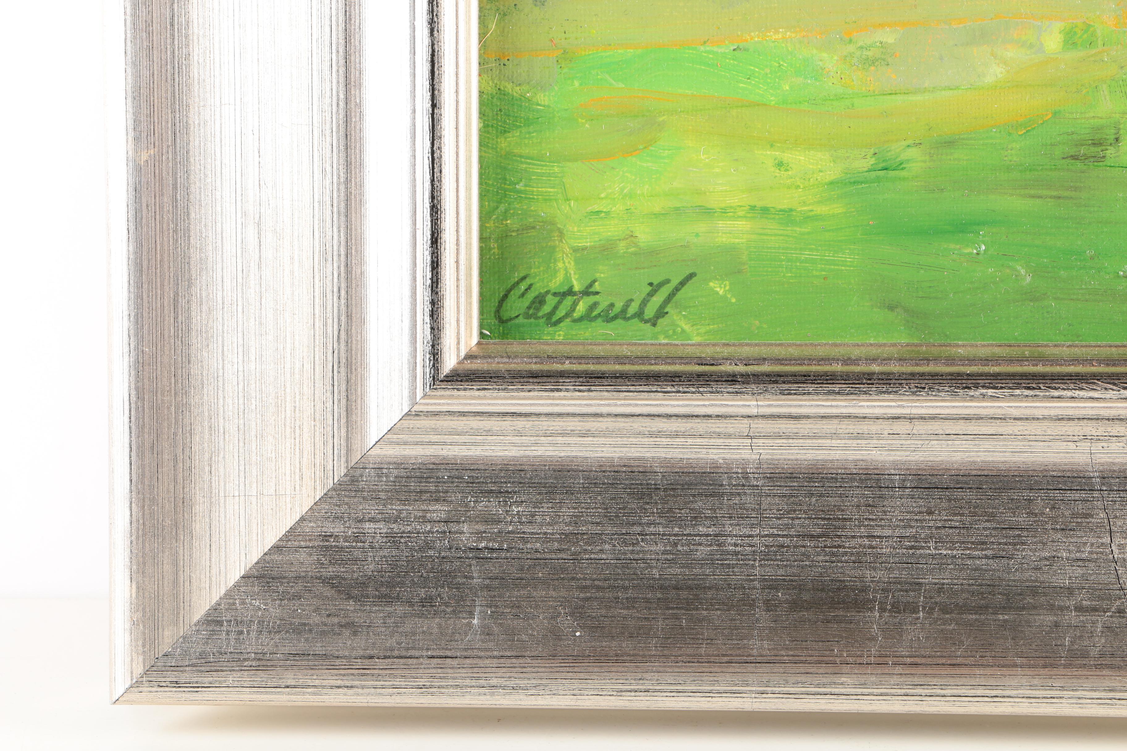 Nancy Cotterill Oil Paintings "Celadon Sky I" and "Celadon Sky II"