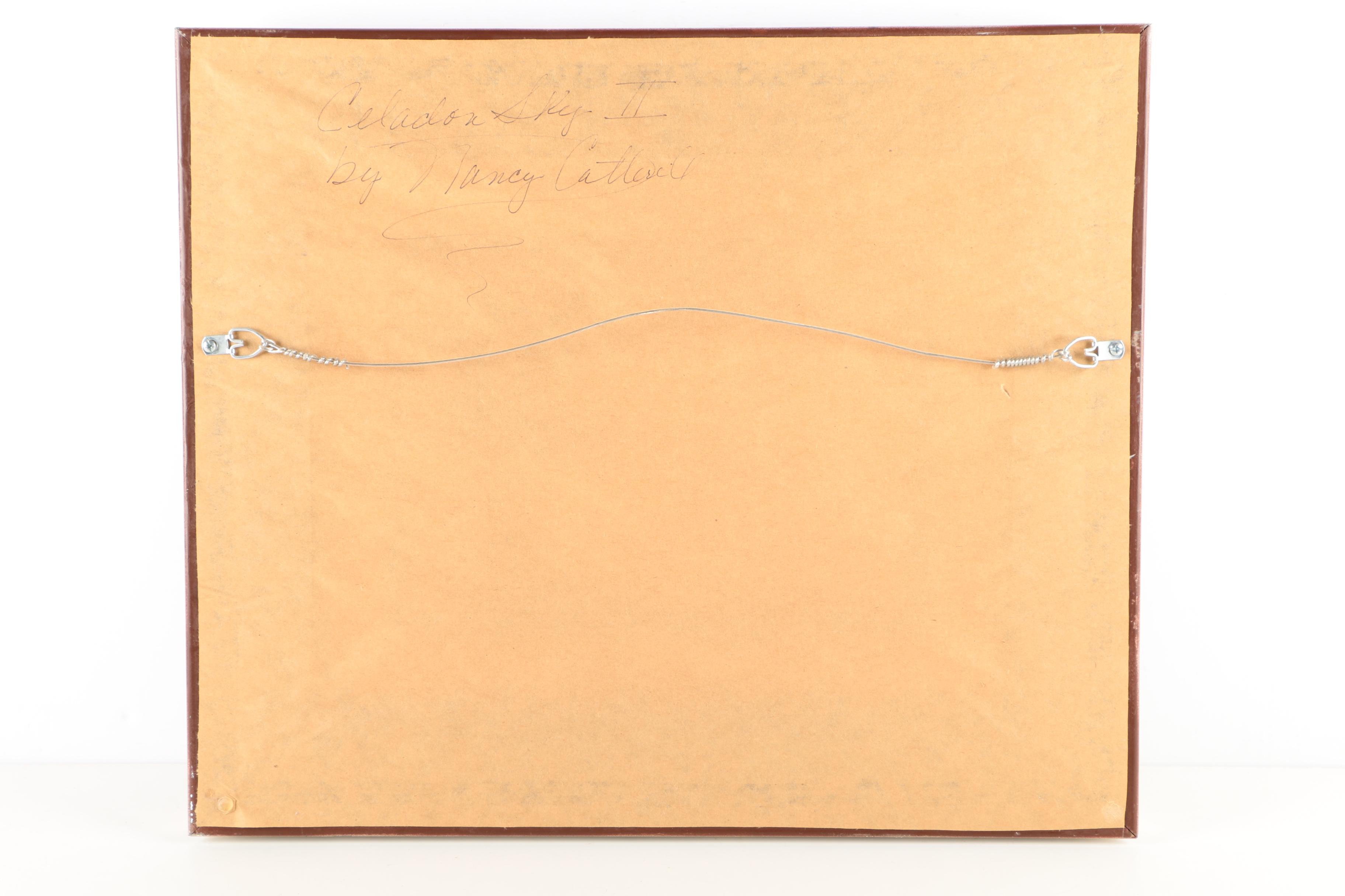 Nancy Cotterill Oil Paintings "Celadon Sky I" and "Celadon Sky II"