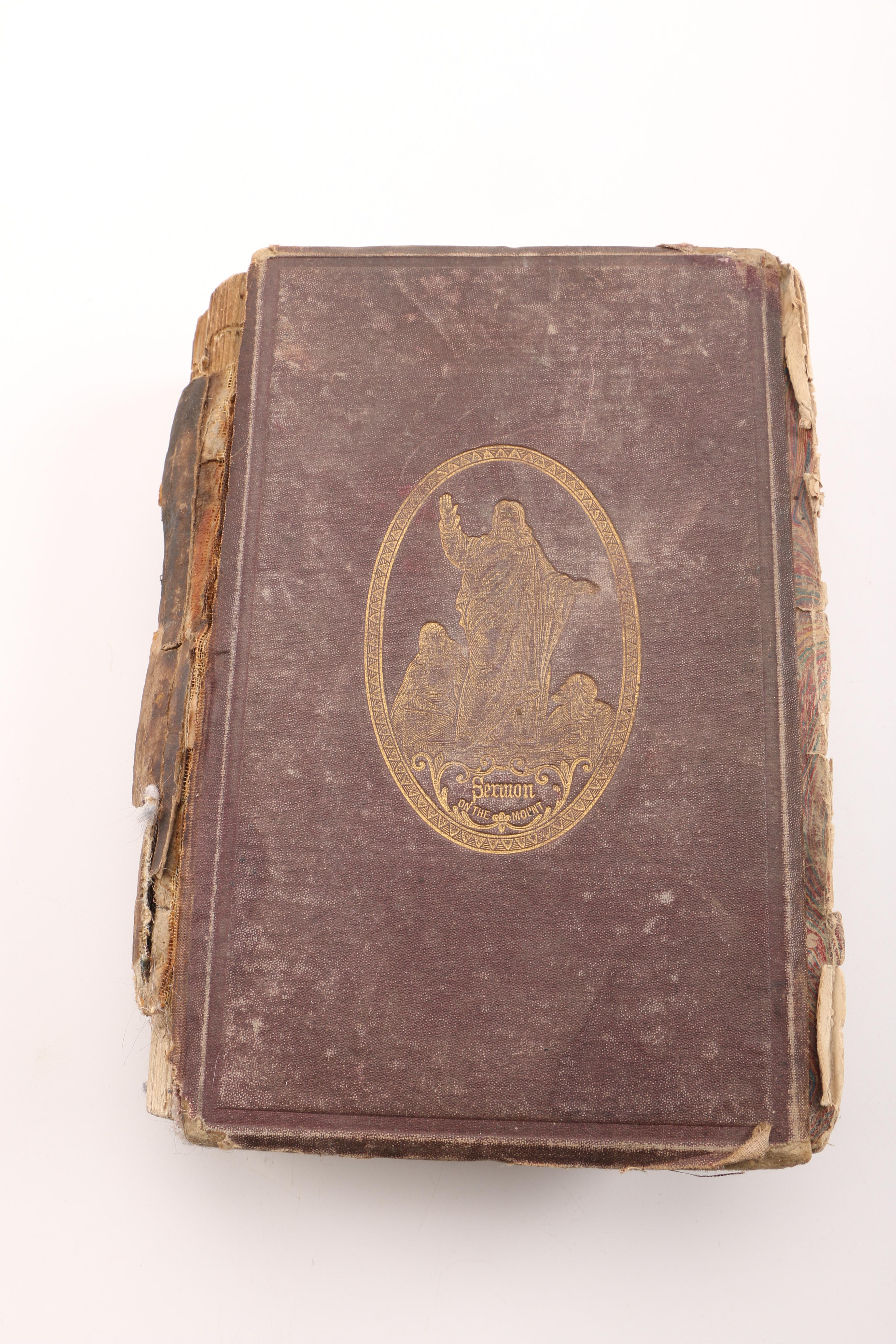 Assortment of Holy Bibles and Religious Poem Books