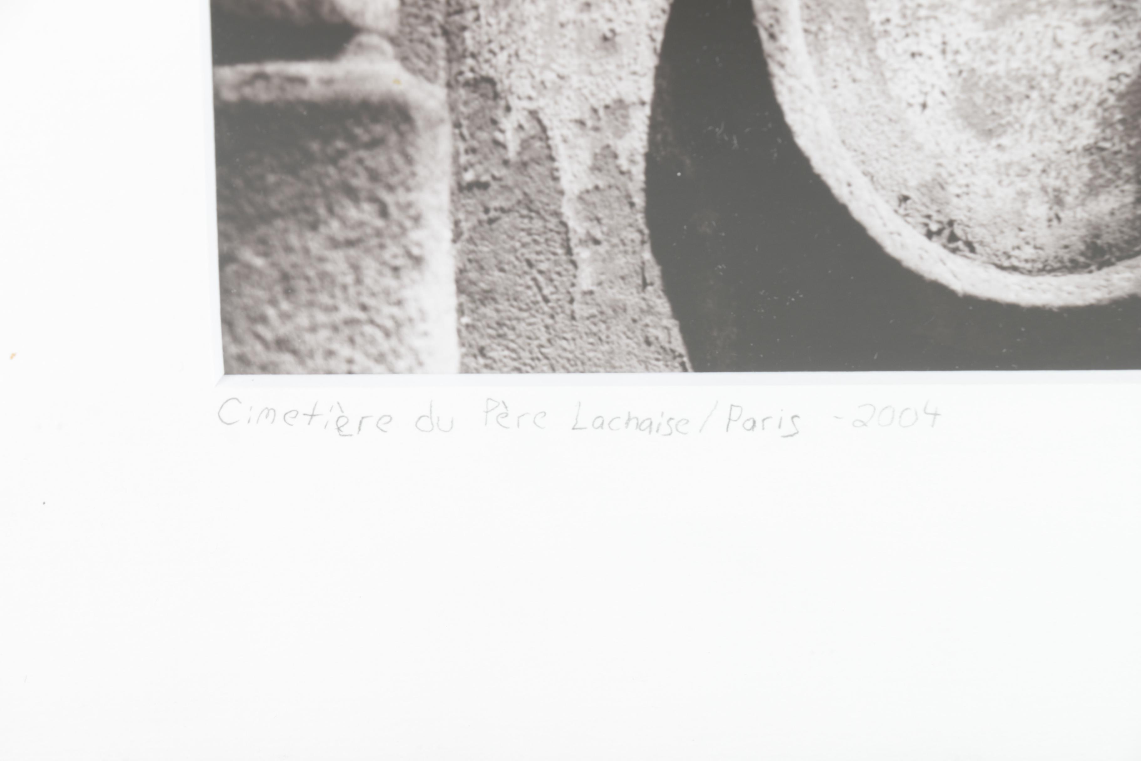 Kyle Spears Black and White Photograph "Cimetière du Père Lachaise"