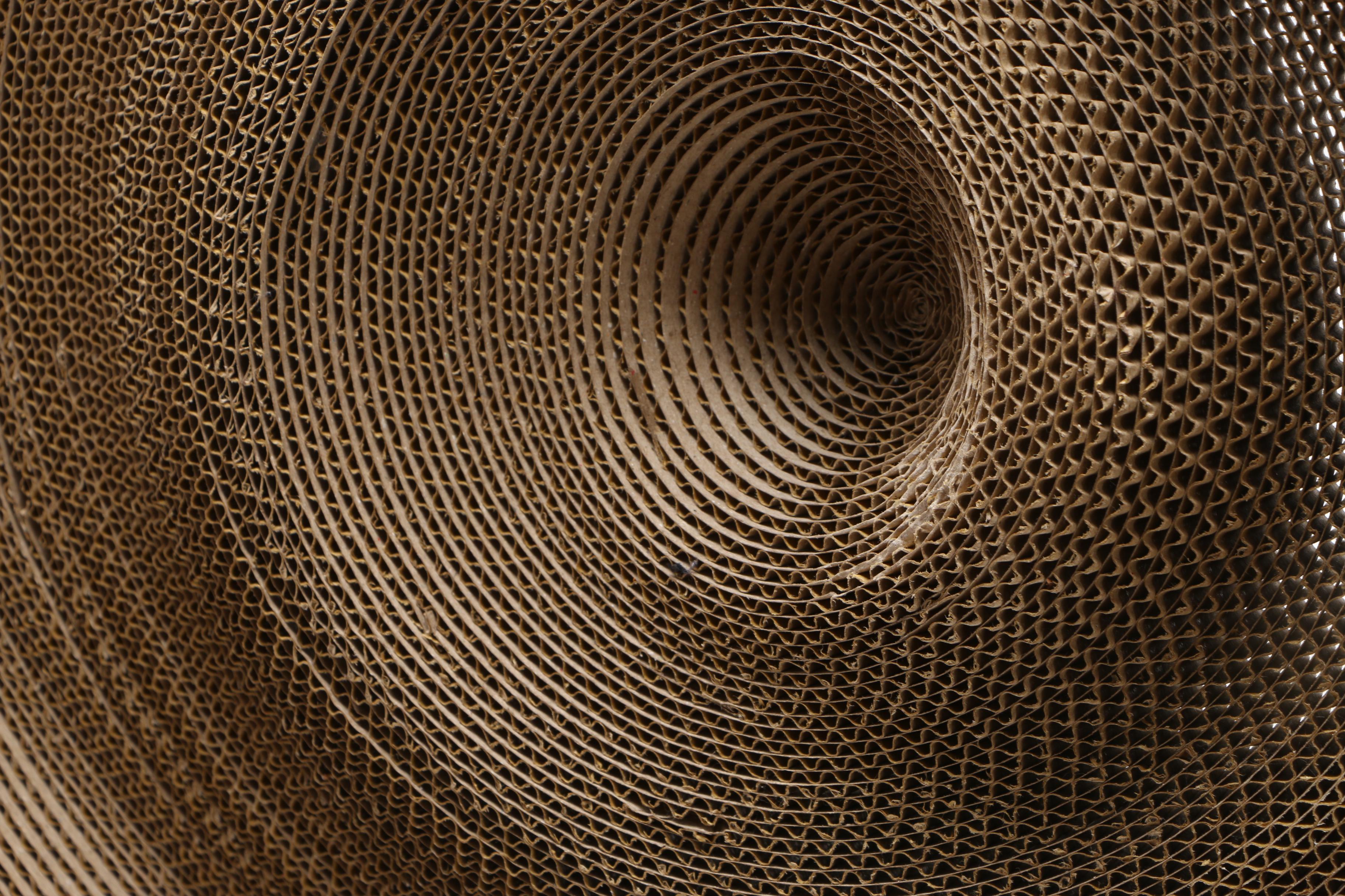 Woven Wicker and Cardboard Decor