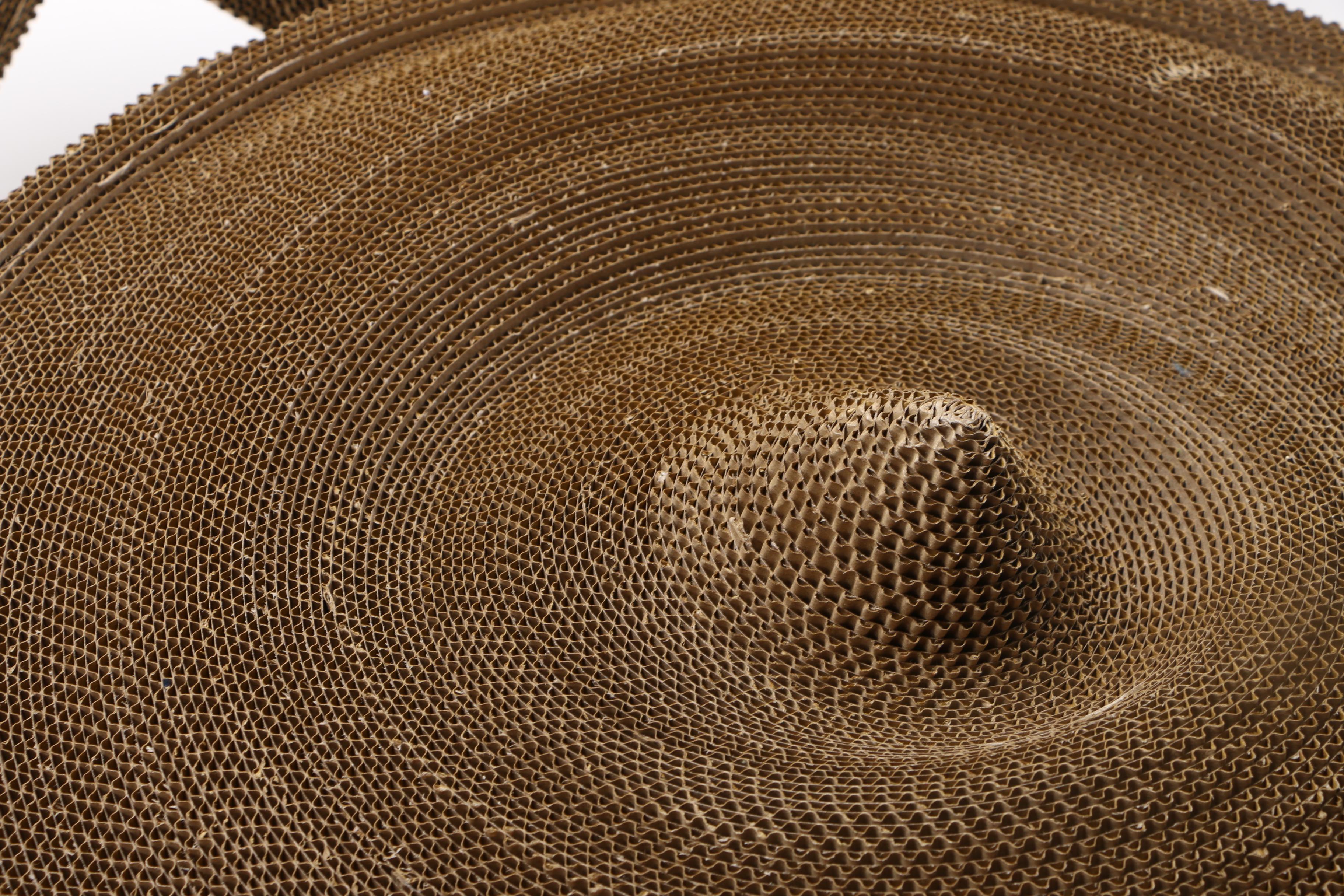 Woven Wicker and Cardboard Decor