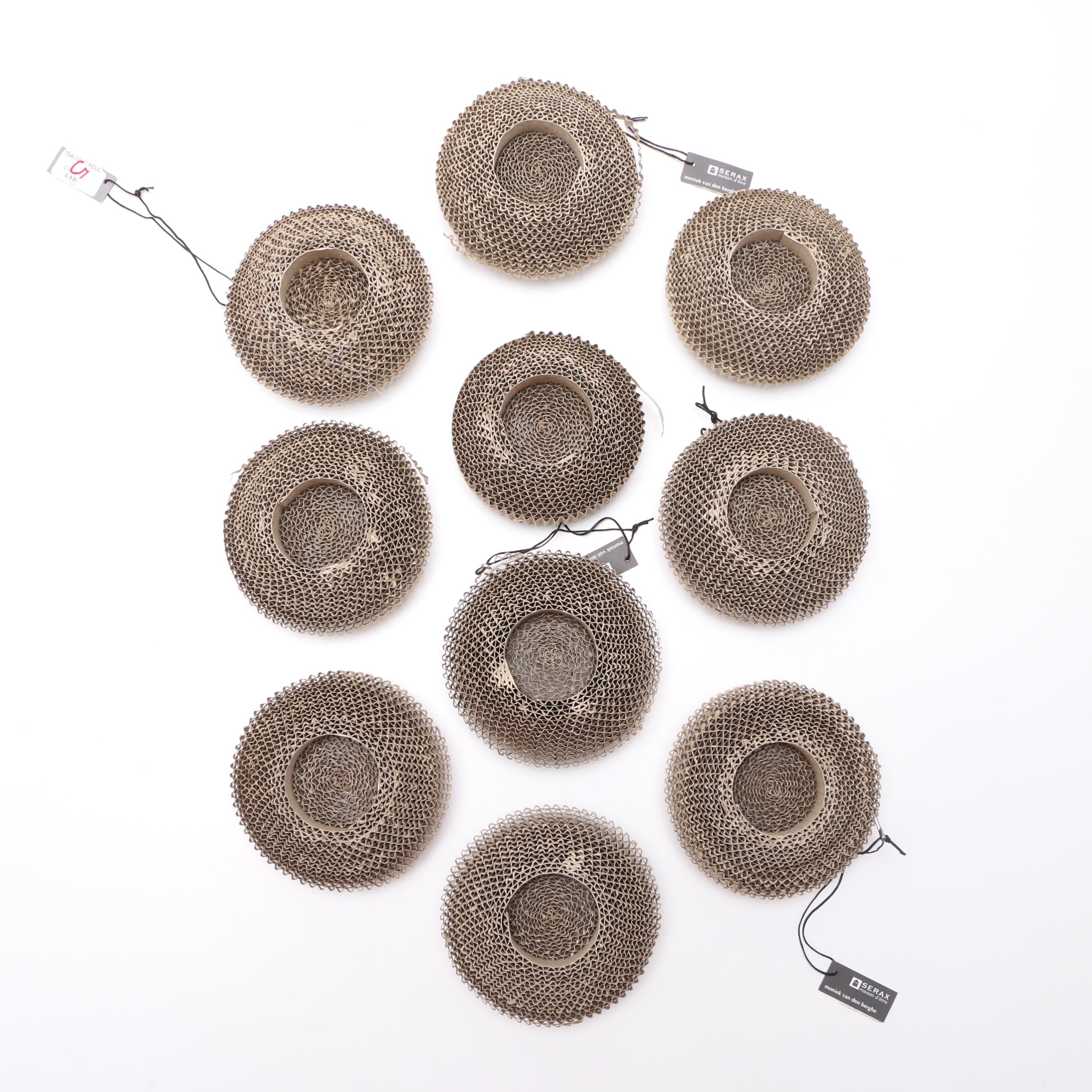 Woven Wicker and Cardboard Decor