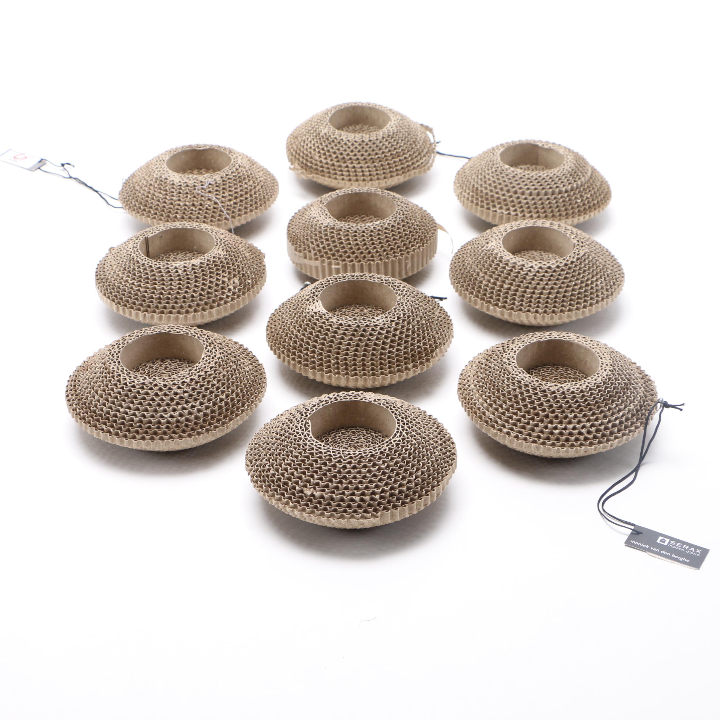 Woven Wicker and Cardboard Decor