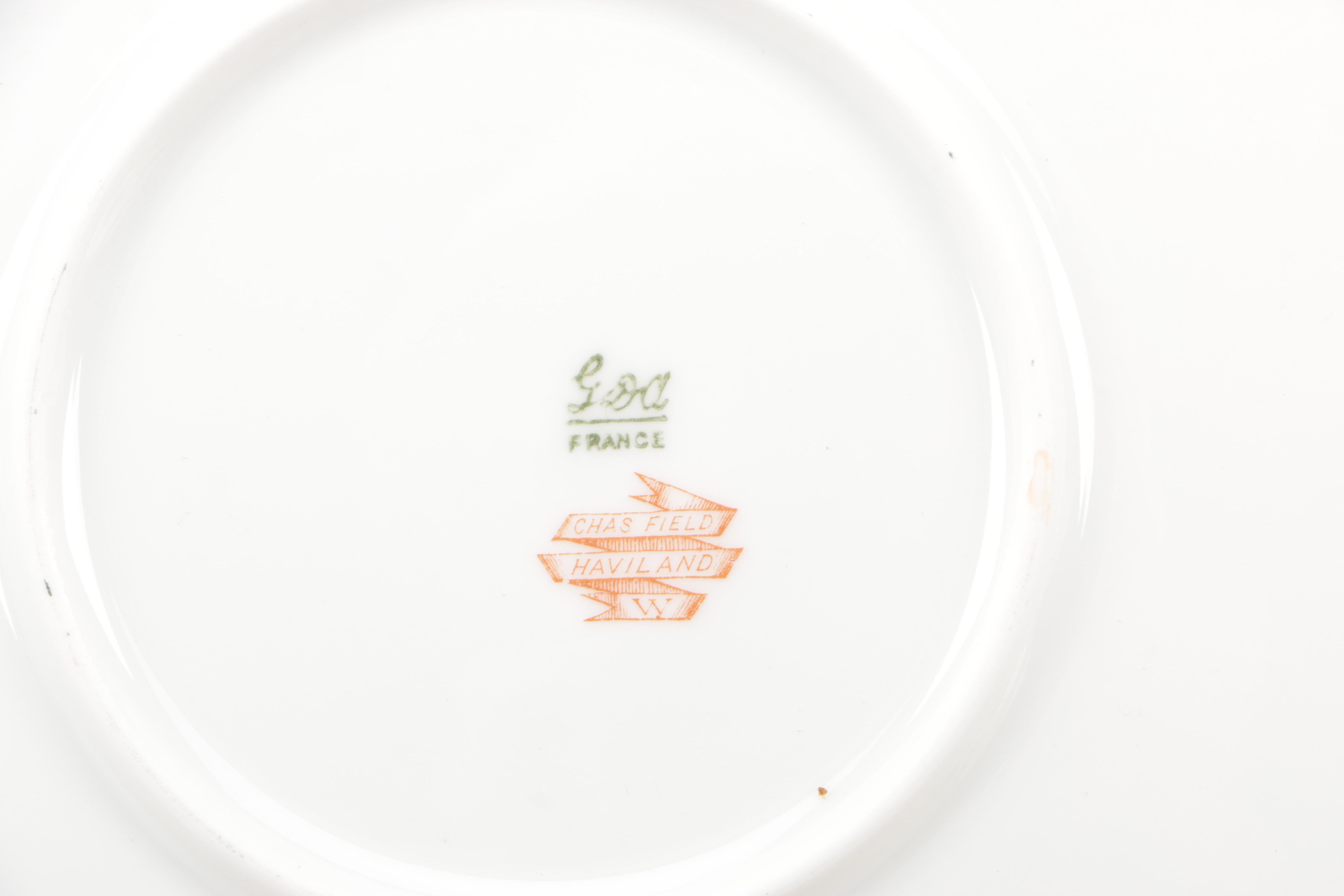 Limoges Porcelain Featuring Theodore Haviland and C.H. Field Circa 1900