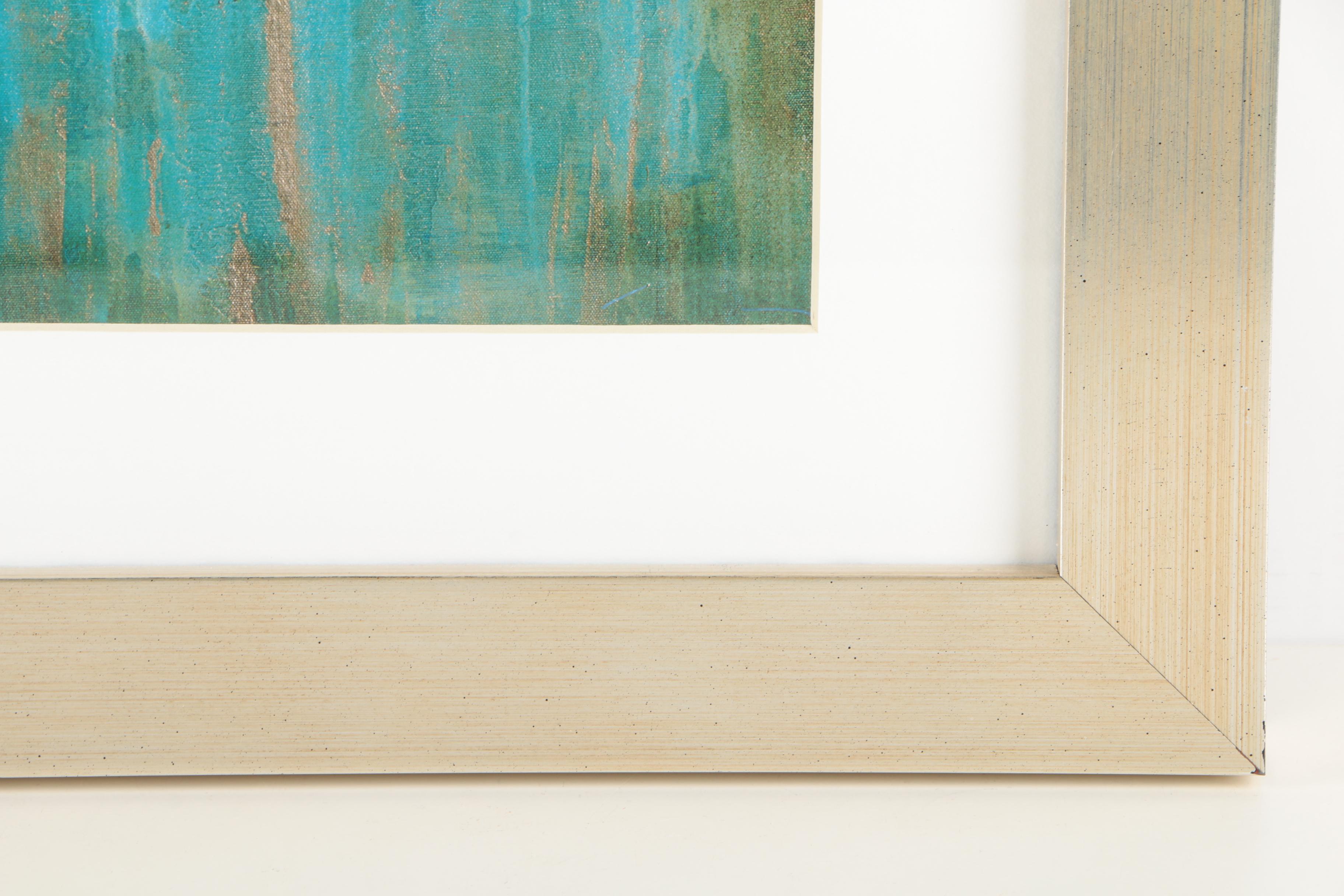 Offset Lithographs After Abstract Paintings Including Rita Vindedzis "Contempo I"