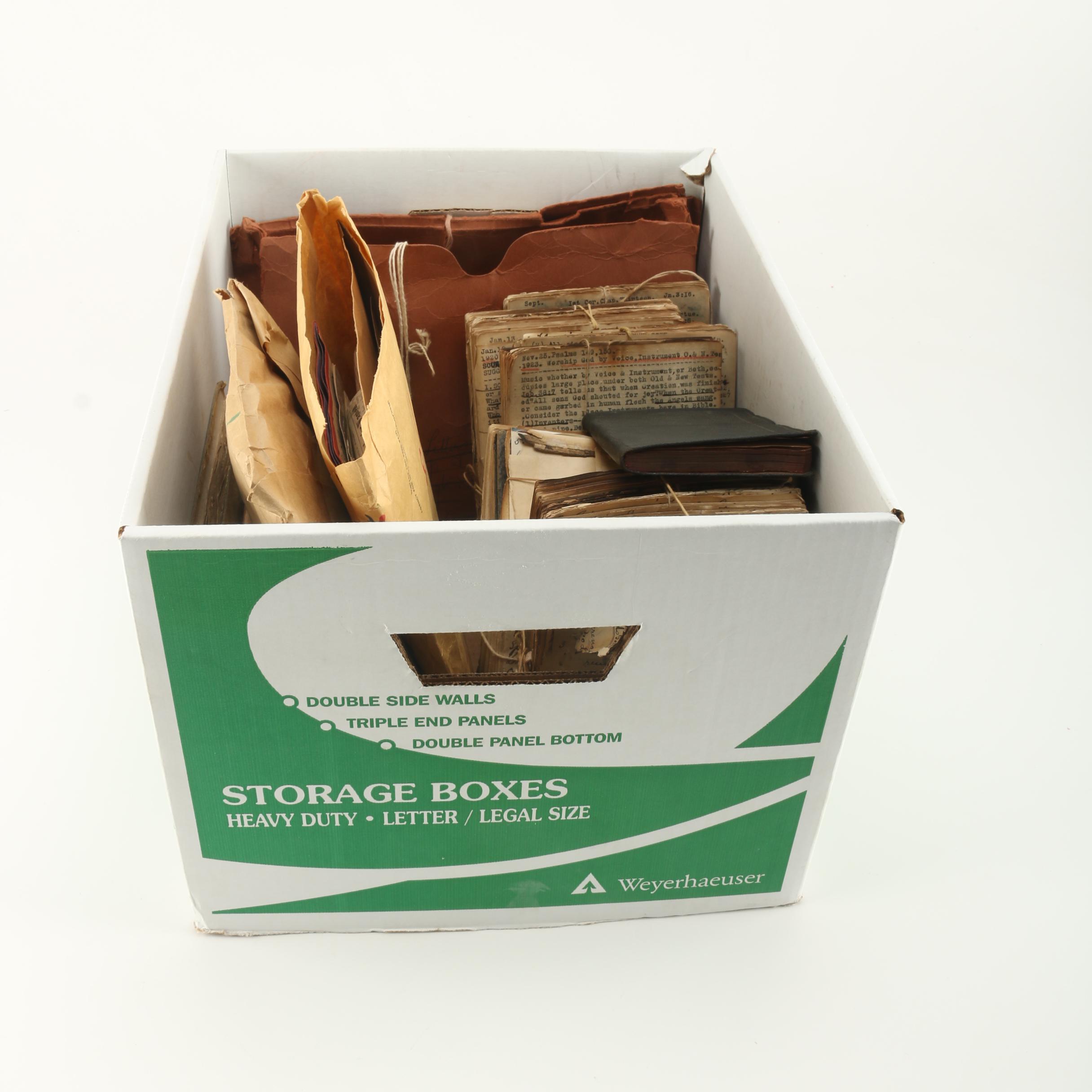 Vintage Church Paper Ephemera