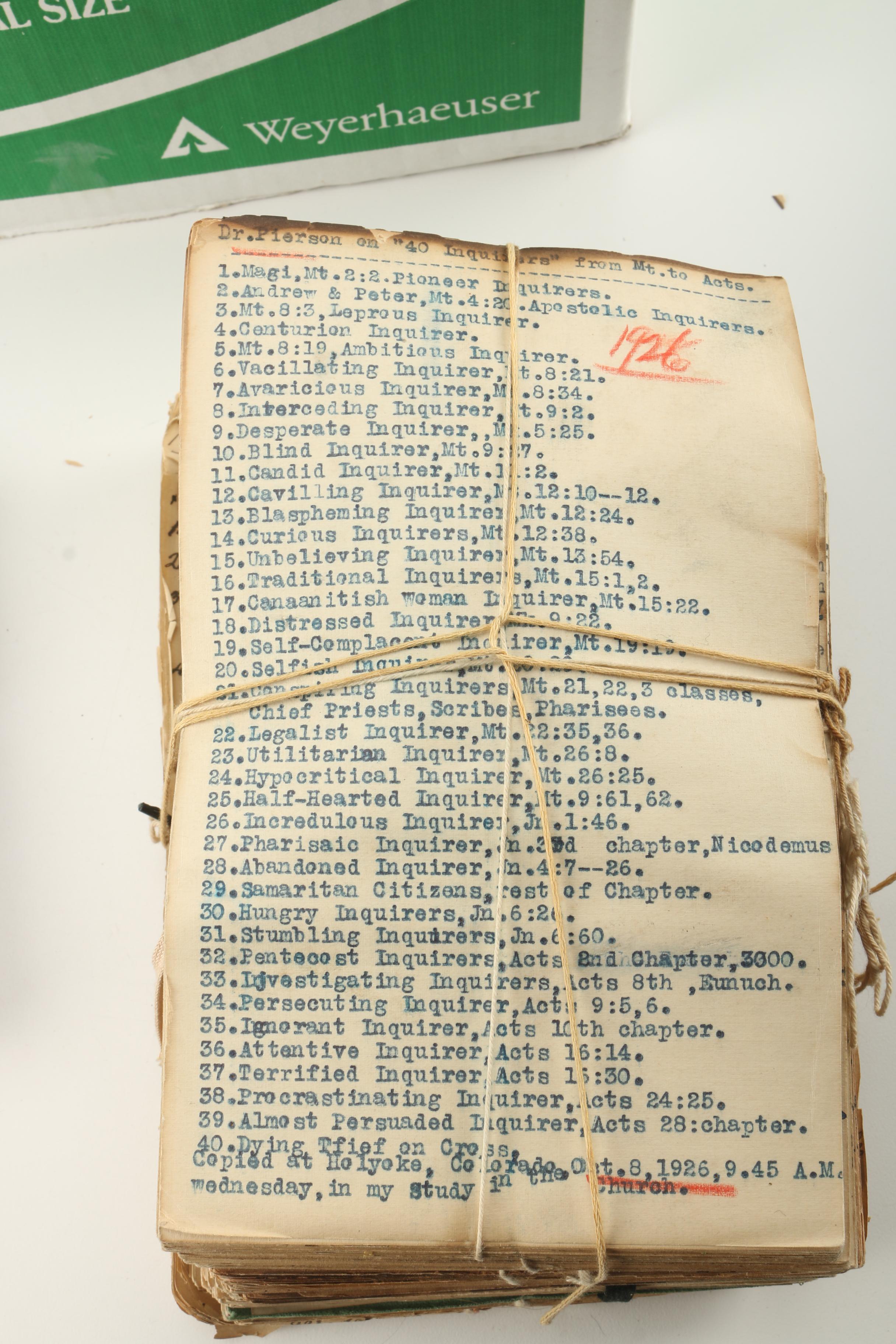 Vintage Church Paper Ephemera