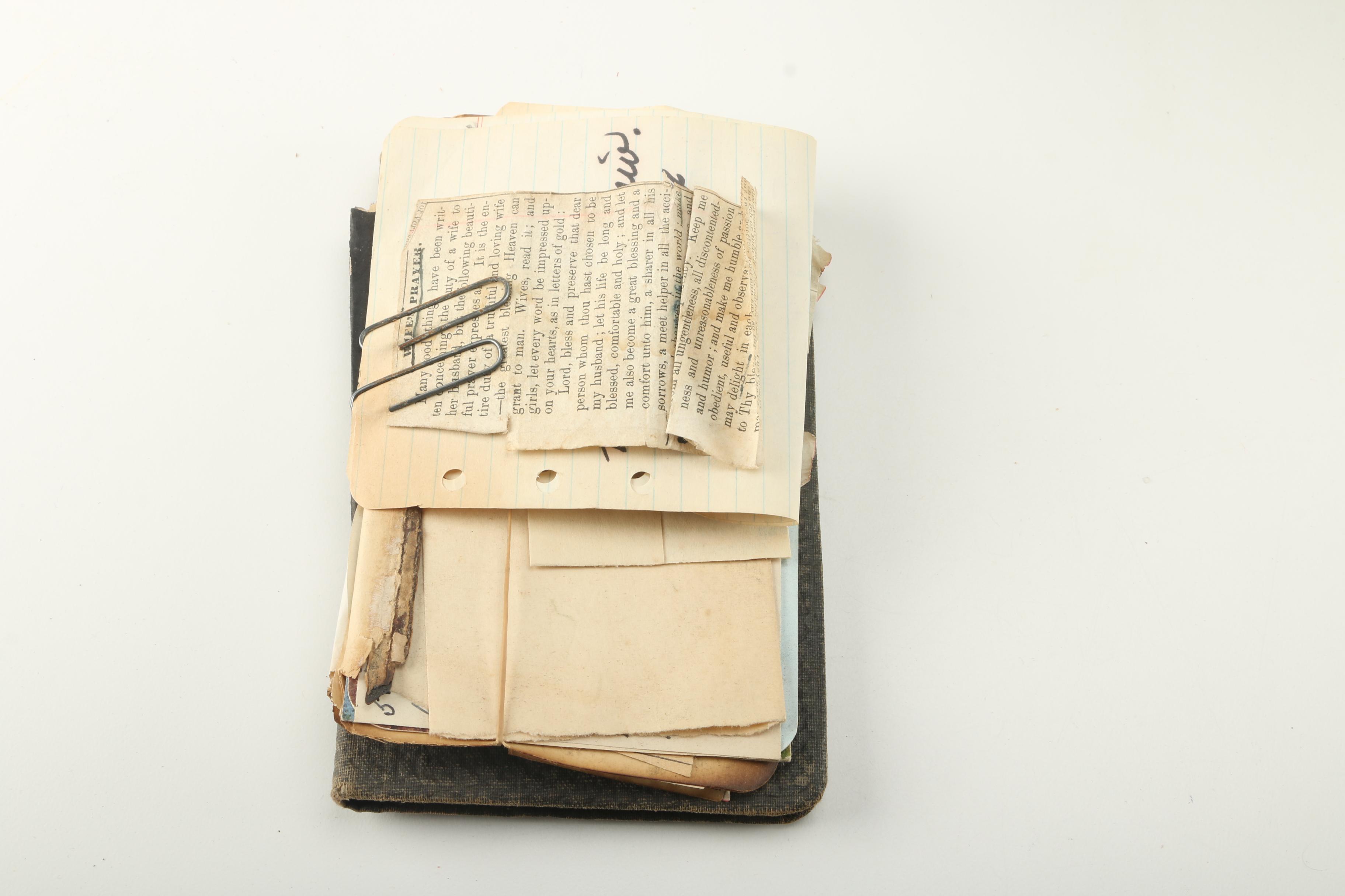 Vintage Church Paper Ephemera