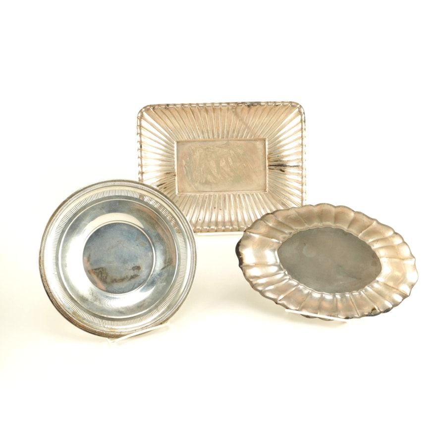 Vintage Sterling Silver Trays Featuring Reed & Barton