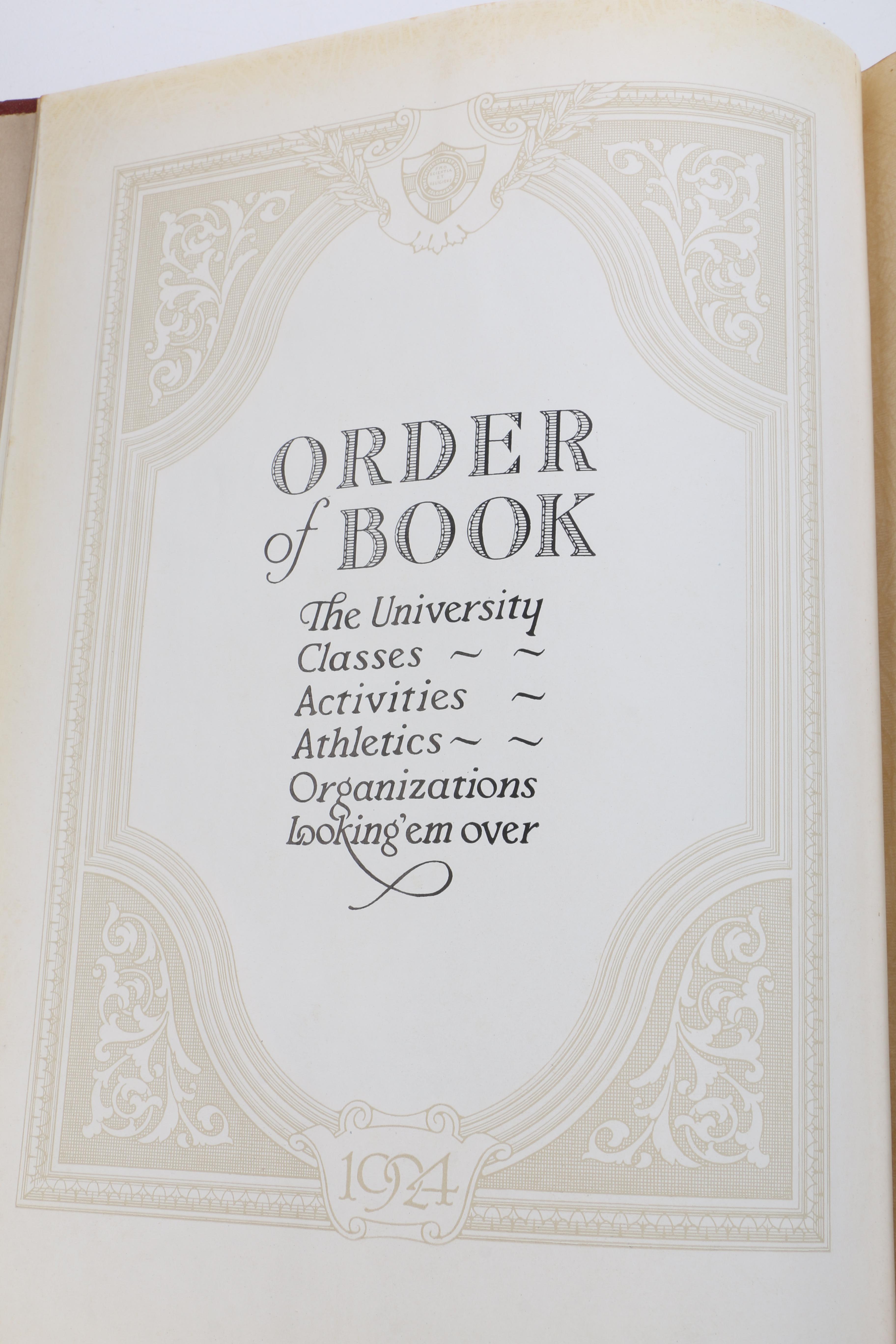 Collection of Univ. of Denver Kynewisbok Yearbooks from the 1920s