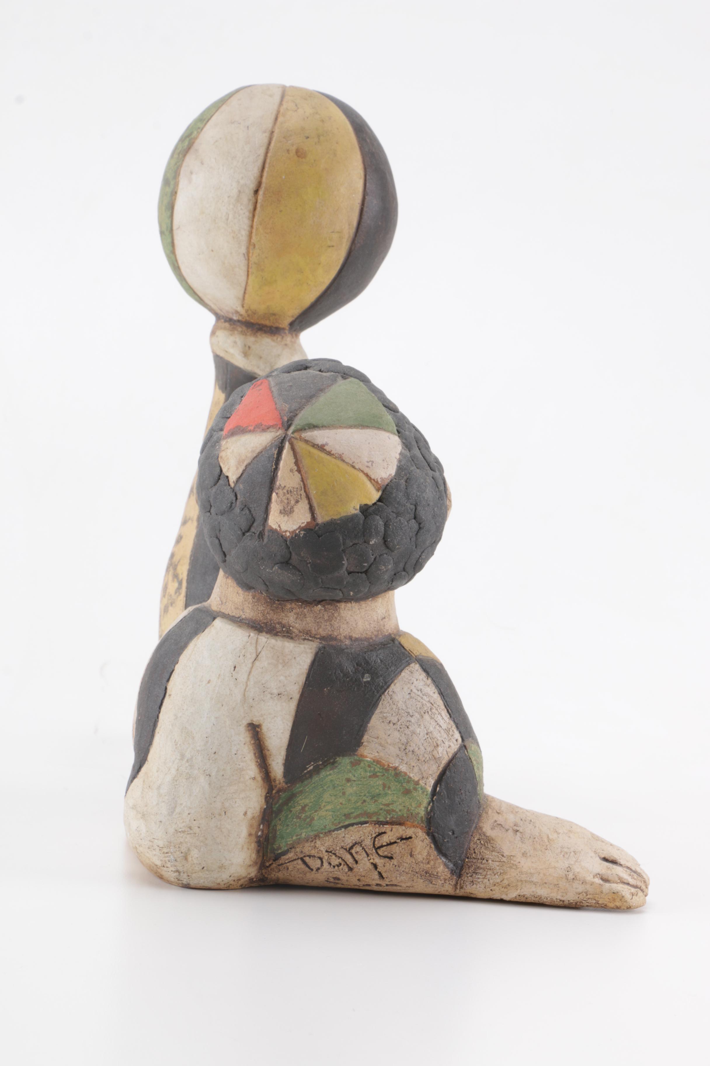 Dane Burr Ceramic Sculpture of a Boy