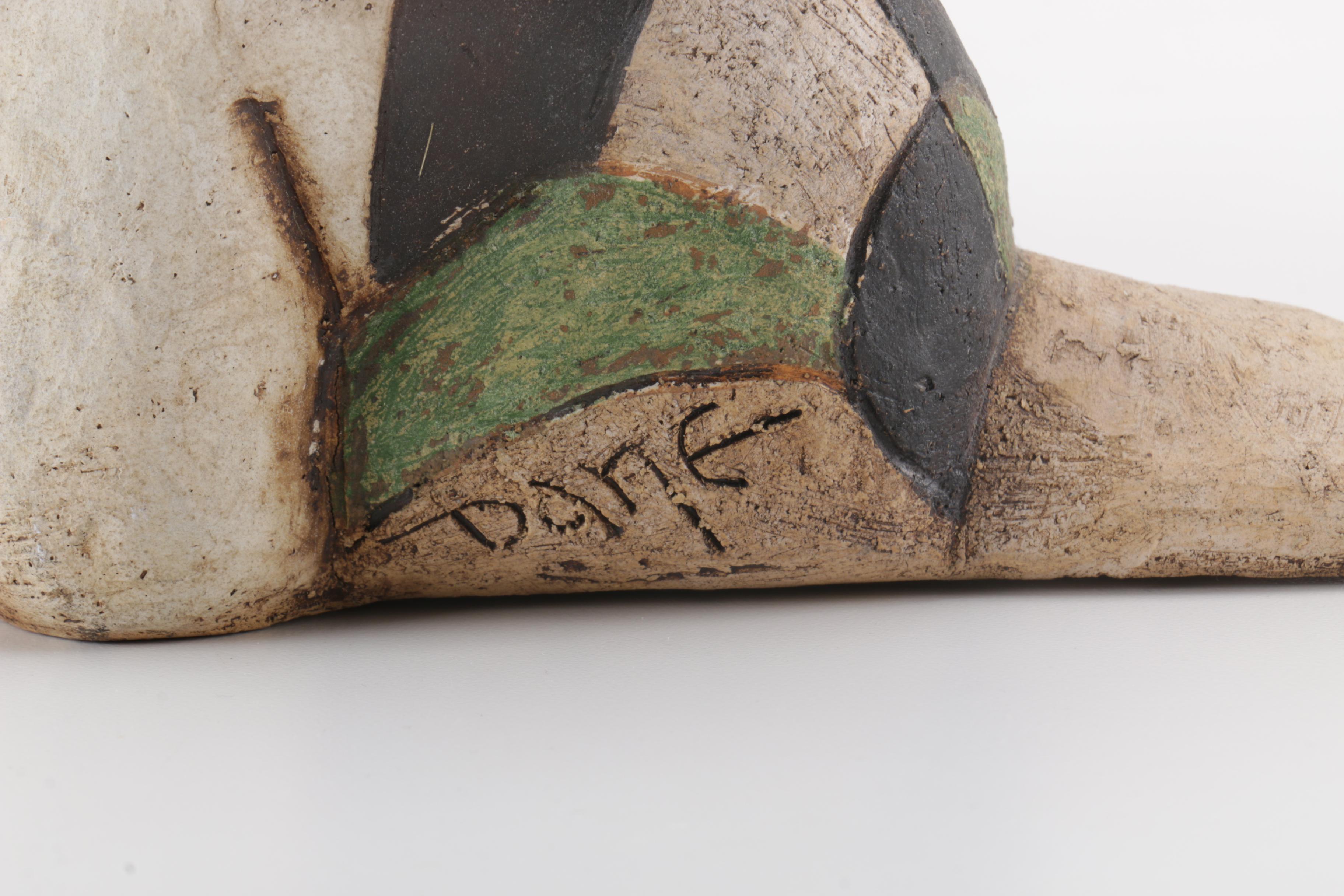 Dane Burr Ceramic Sculpture of a Boy