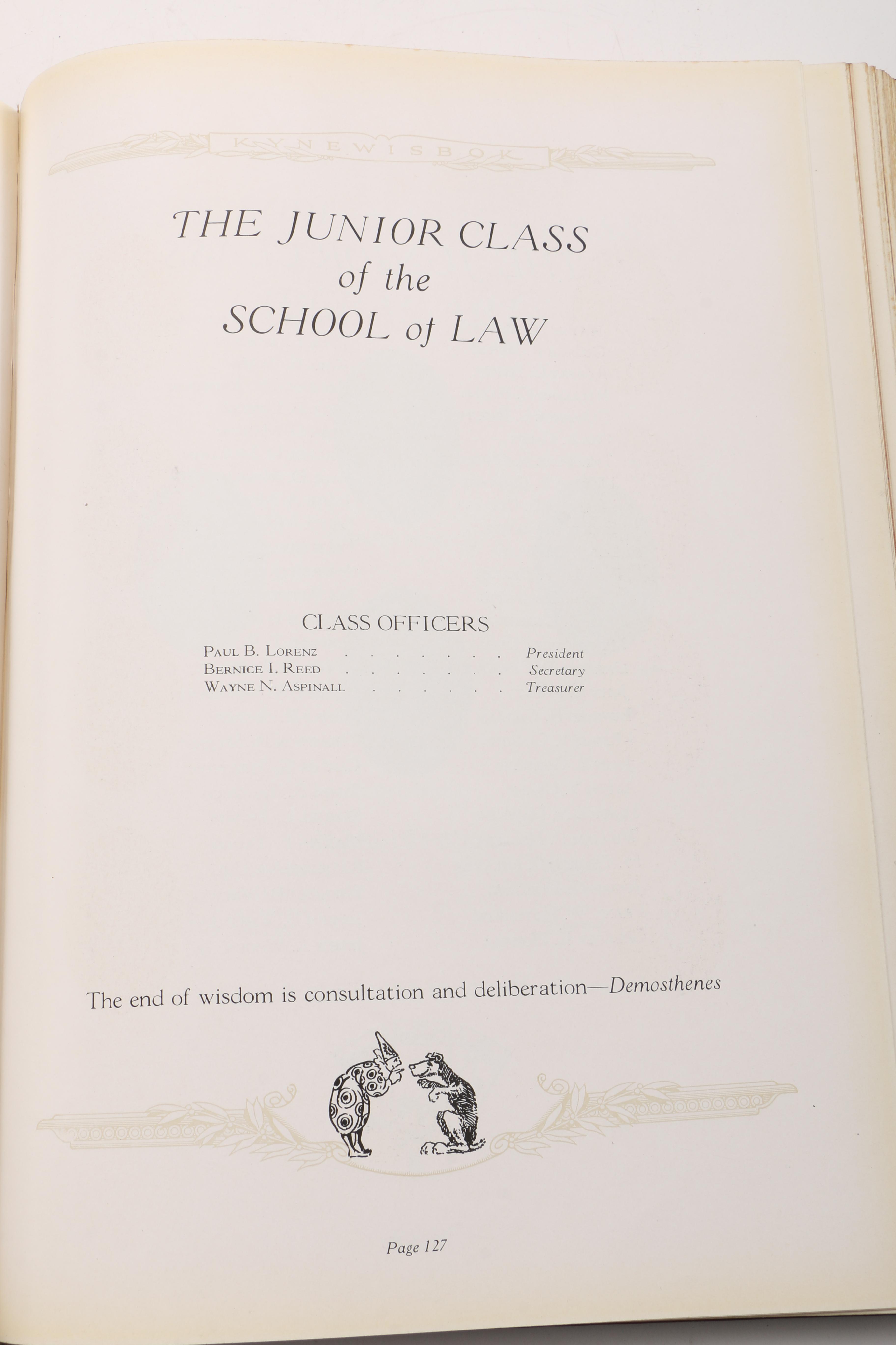Collection of Univ. of Denver Kynewisbok Yearbooks from the 1920s