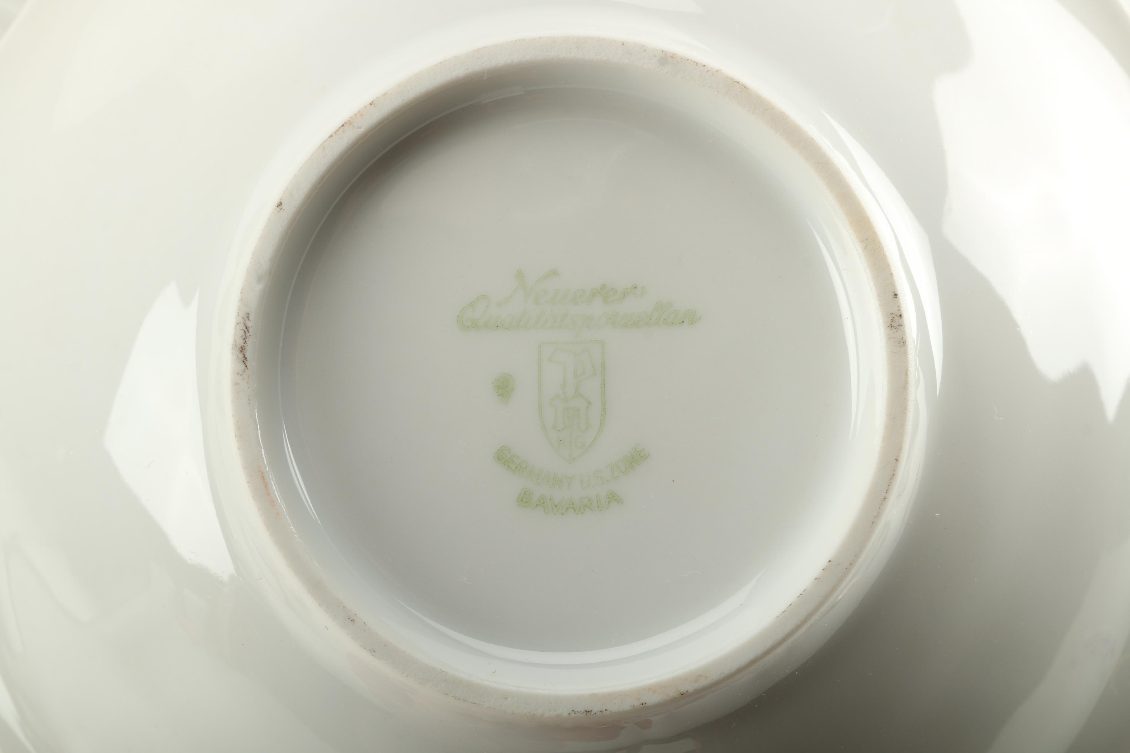 Bavarian Porcelain Tableware